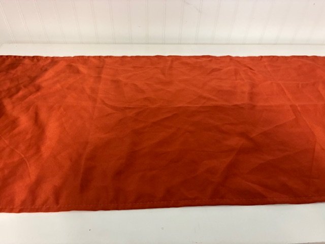 Terracotta Orange Satin Table Runner.jpeg