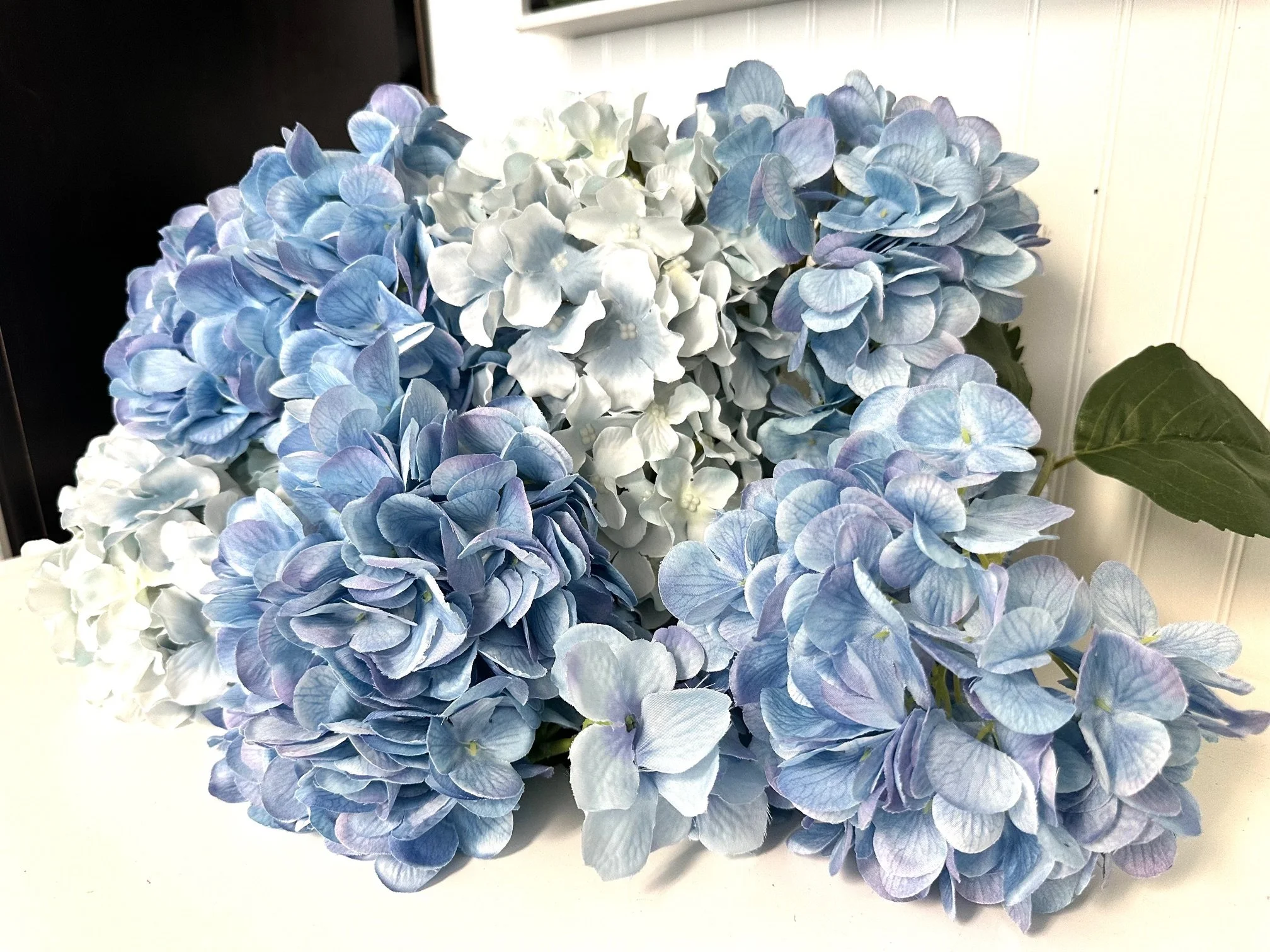 Various Blue Hydrangea Floral Stems