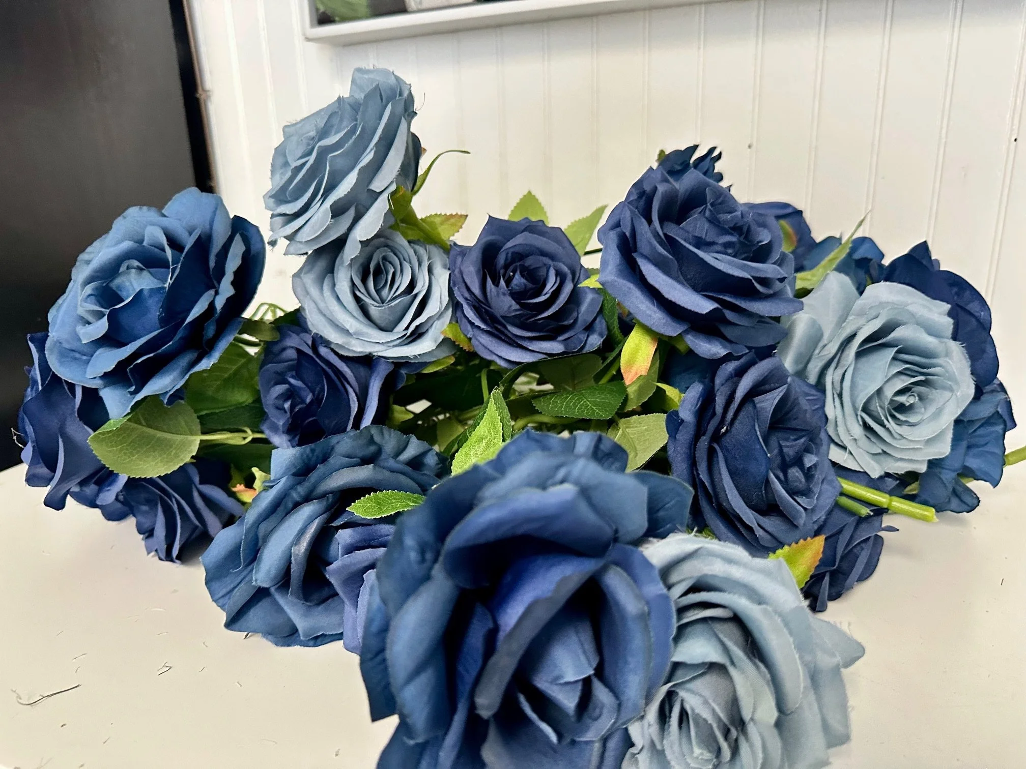 Various Blue Rose Floral Stems