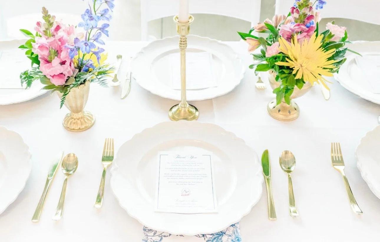 White Scalloped Edge Table Chargers