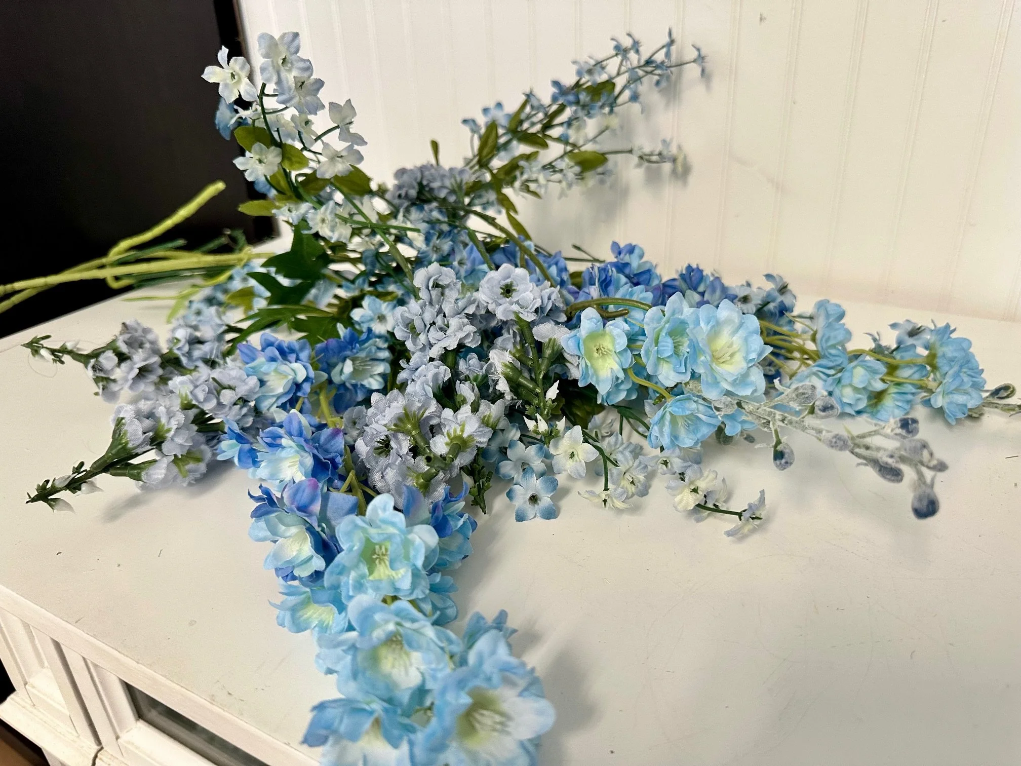 Various Blue Stock Floral Stems