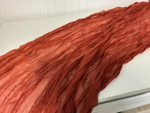 Terracotta Cheesecloth Table Runner.jpeg