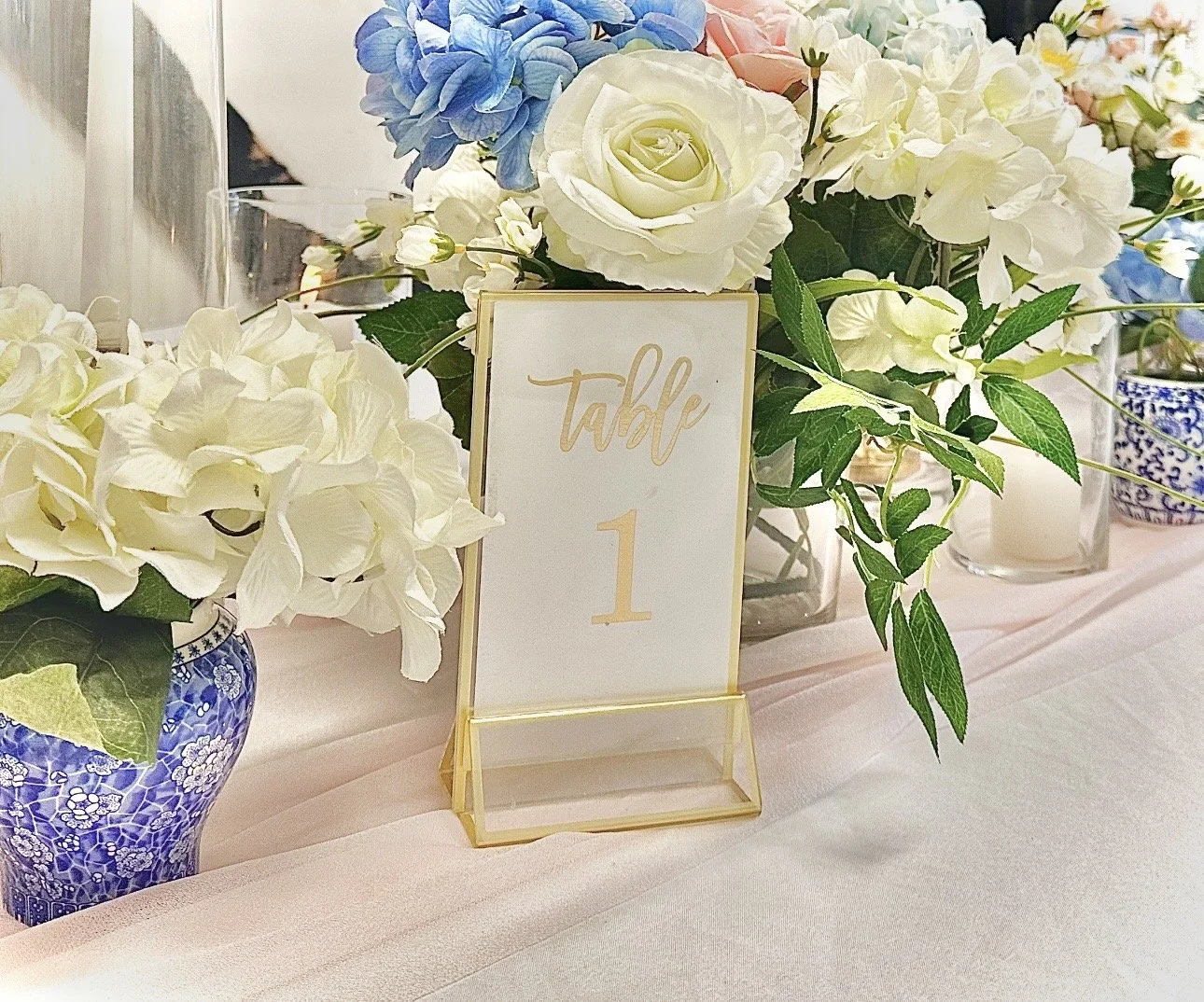 Gold or Silver Acrylic Table Numbers