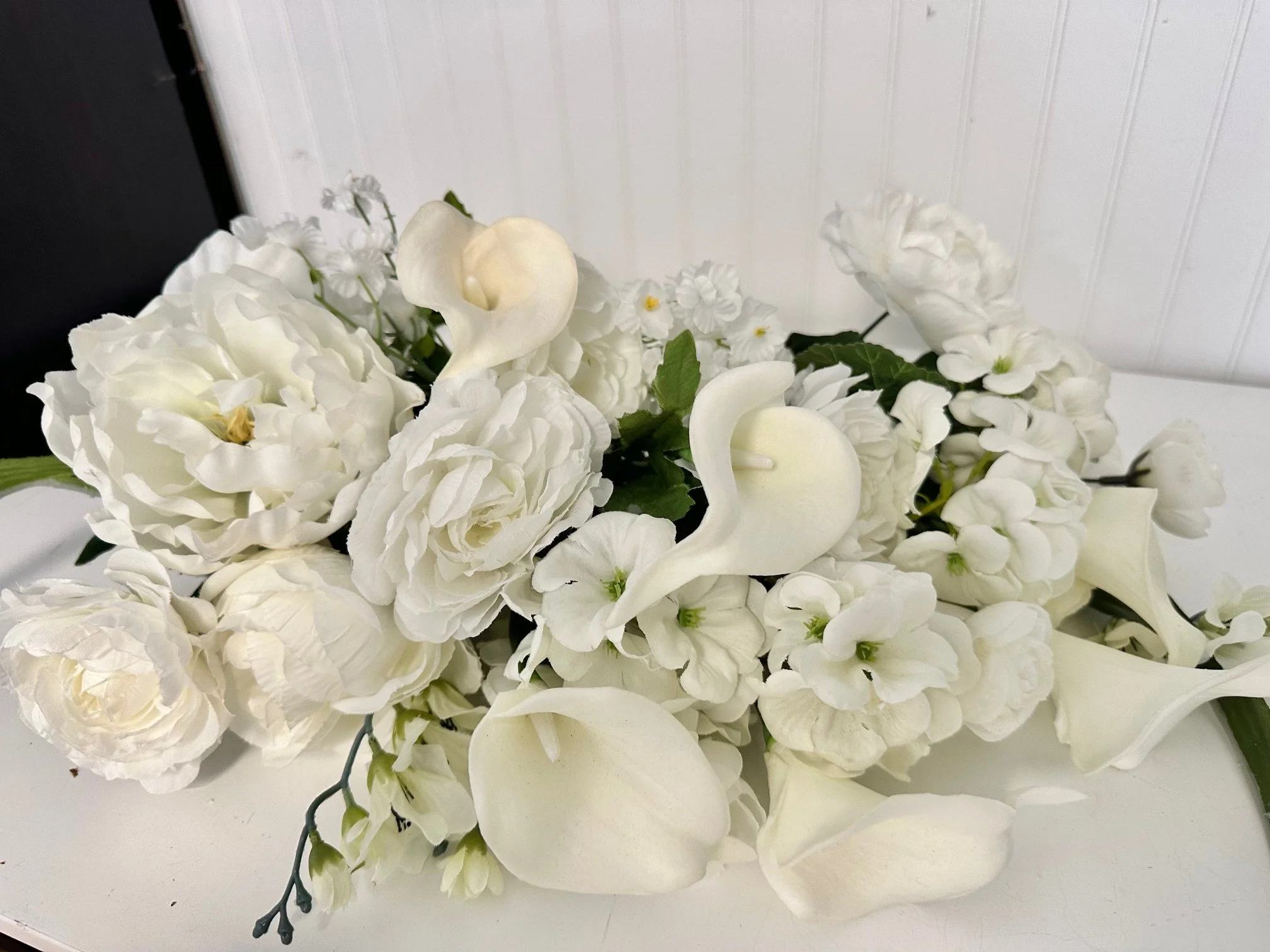 Various White Floral Stems