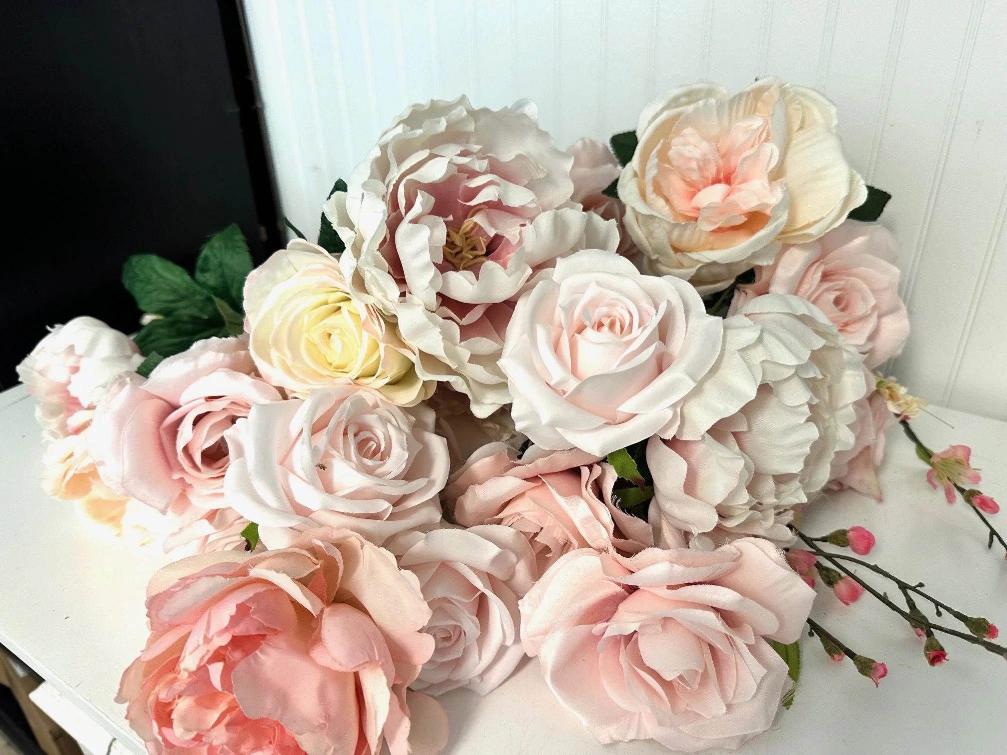 Various Light Pink Floral Stems