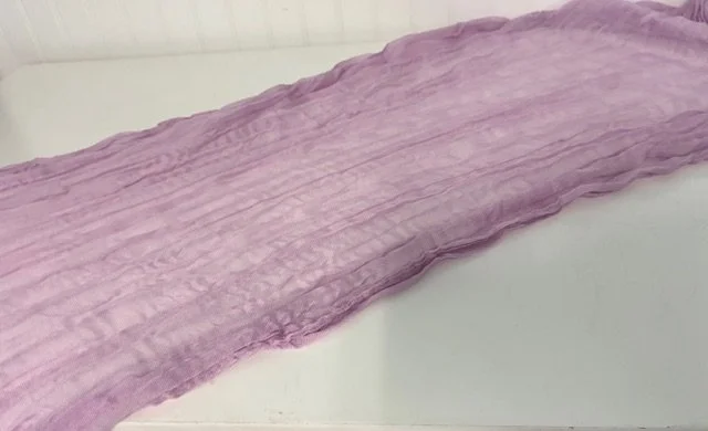 Lilac Purple Cheesecloth Table Runner.jpeg