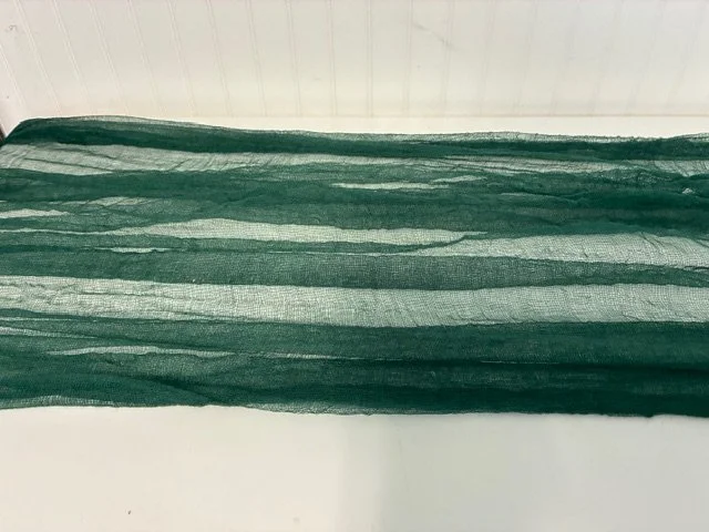 Emerald Green Cheesecloth Table Runner.jpeg