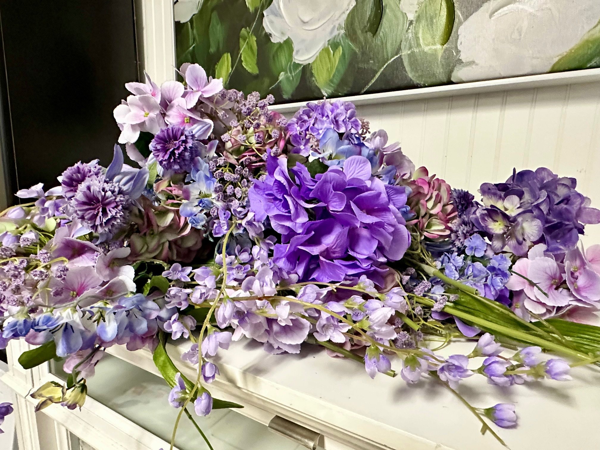 Various Light Purple Floral Stems
