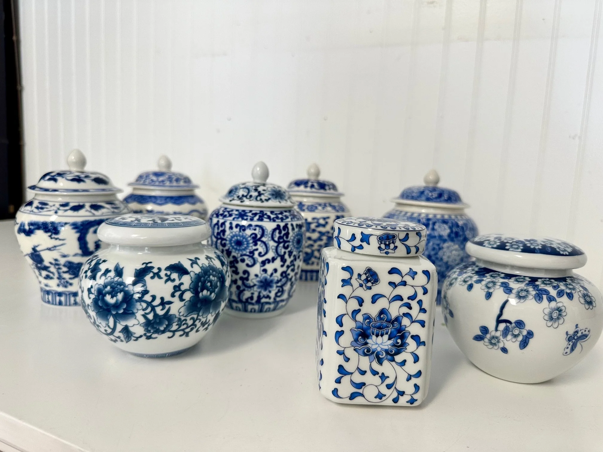 Small Chinoiserie Blue and White Vases.jpeg