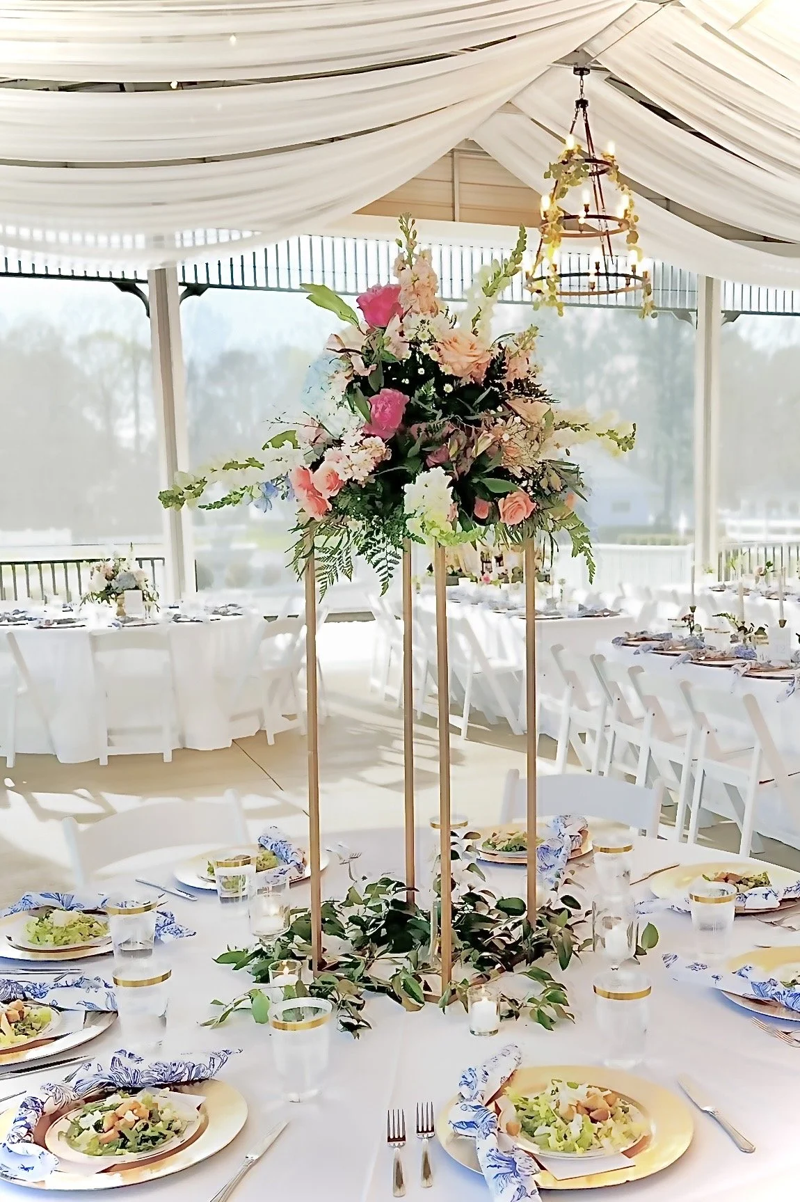 XL Gold Metal Square Risers