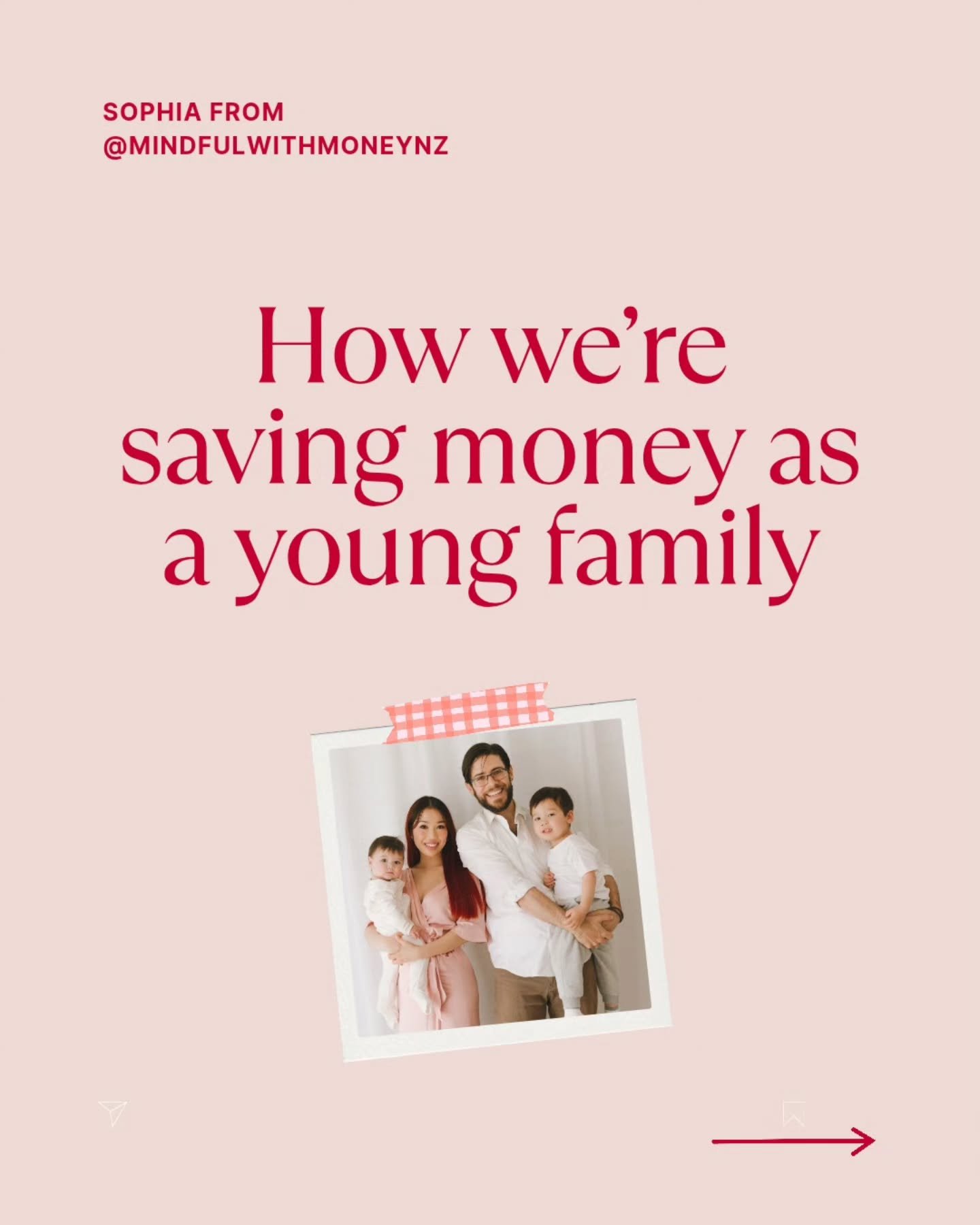 How we're saving money as a young family 👶

- Not upgrading our home yet or going on big holidays until both children are 5+

- Weekends with one no-spend day, one affordable caf&eacute; day

- Borrowing most books, swapping toys

- Meal planning ea