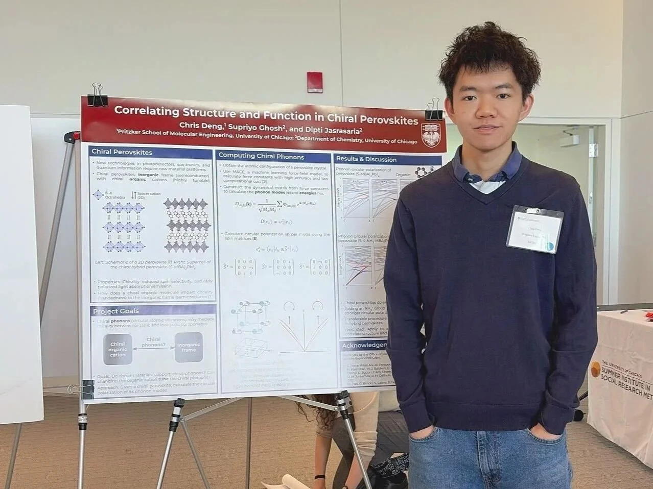 [Apr 2026] Chris presents his work at the UChicago Undergraduate Research Symposium!