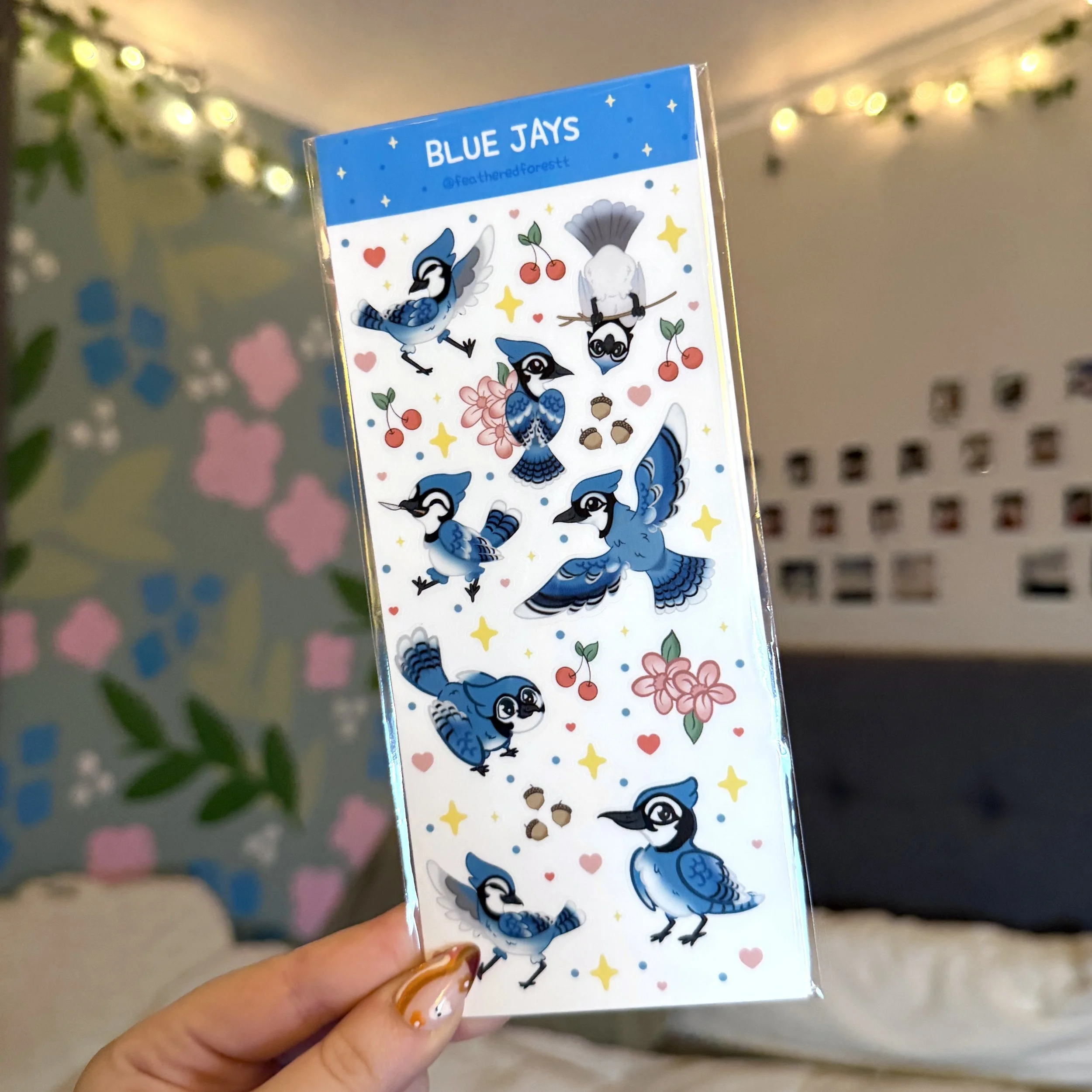Blue Jay Sticker Sheet