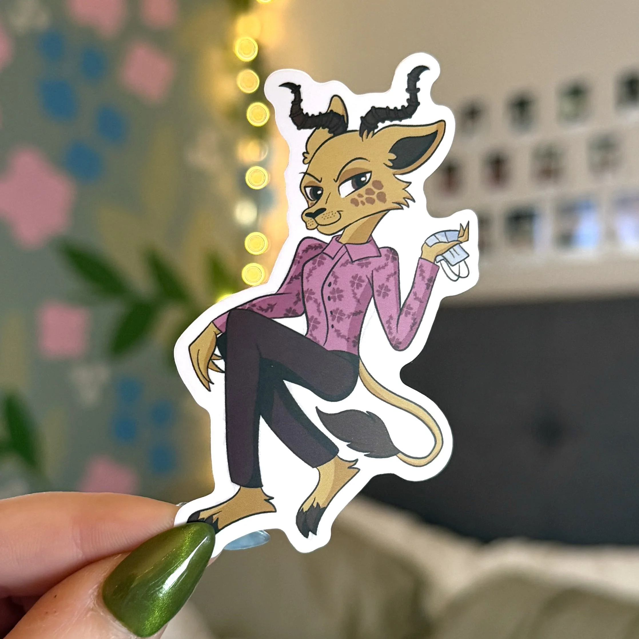 Leopard Gazelle Sticker