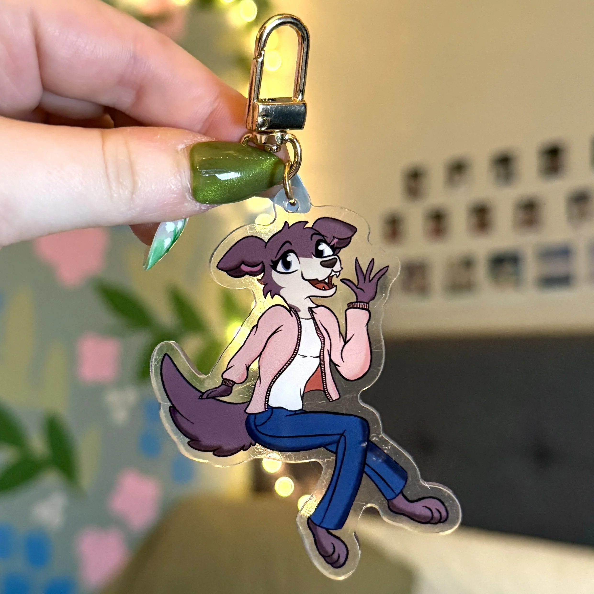 Grey Wolf Charm