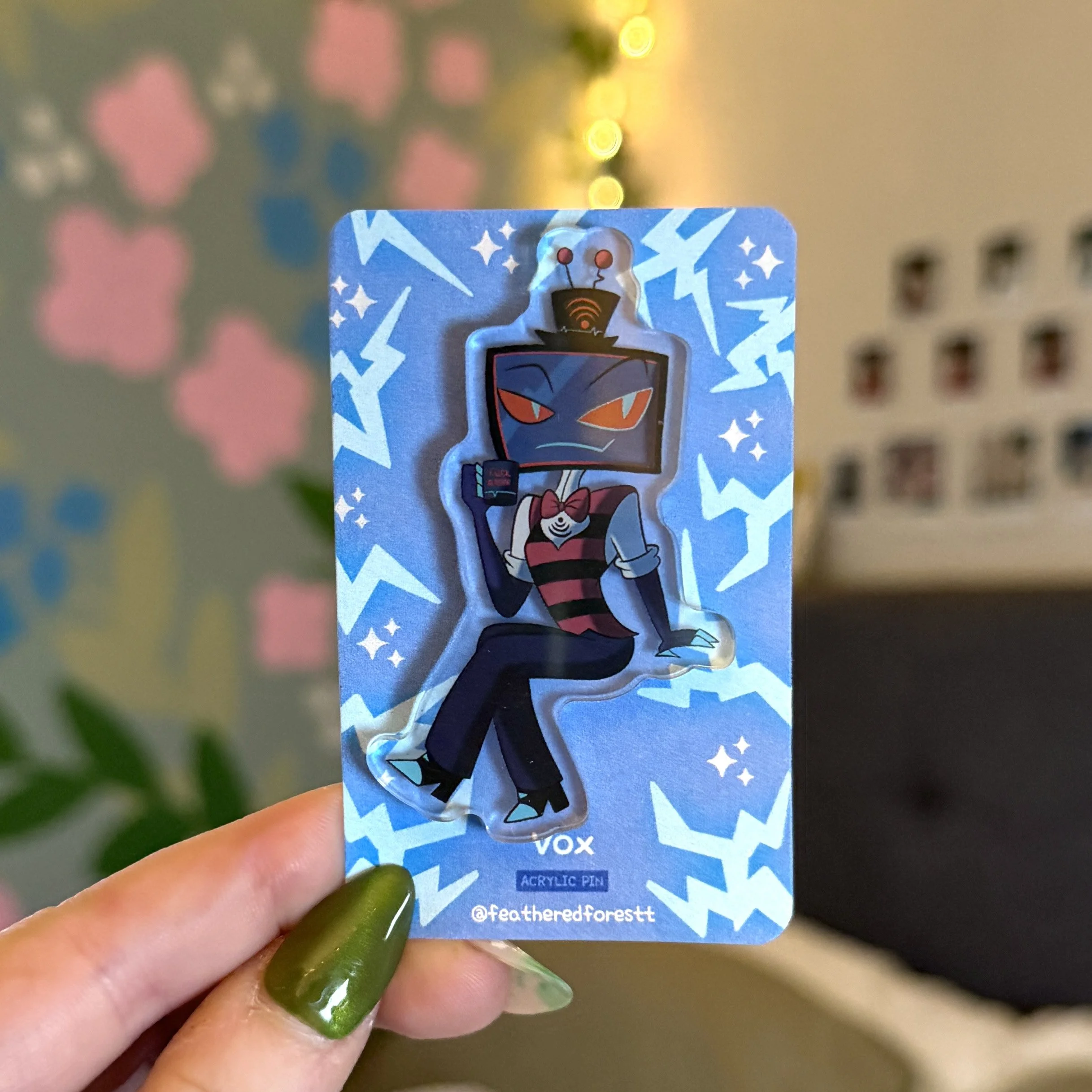 Vox Acrylic Pin