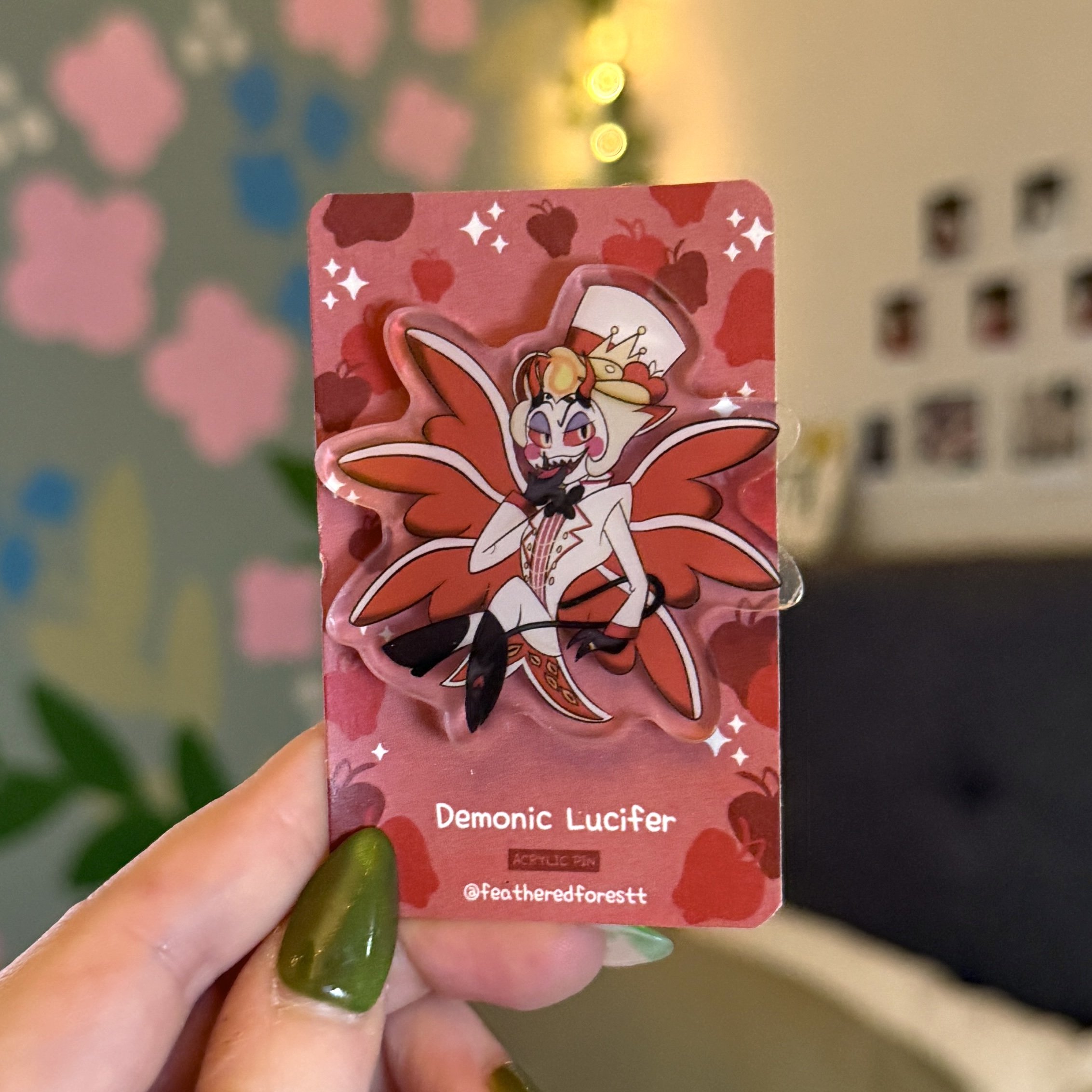 Lucifer Acrylic Pin