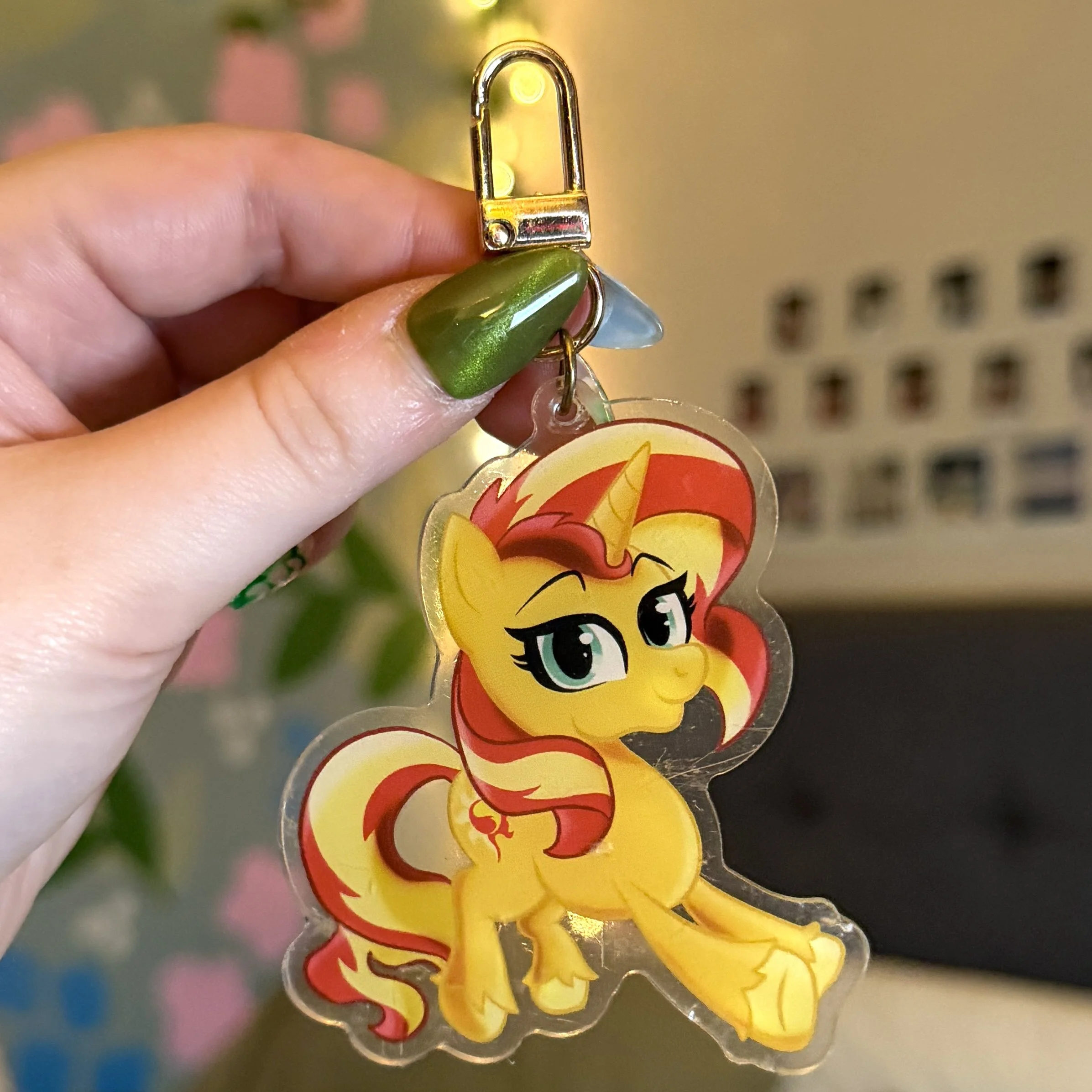 Sunny Goth Pony Charm