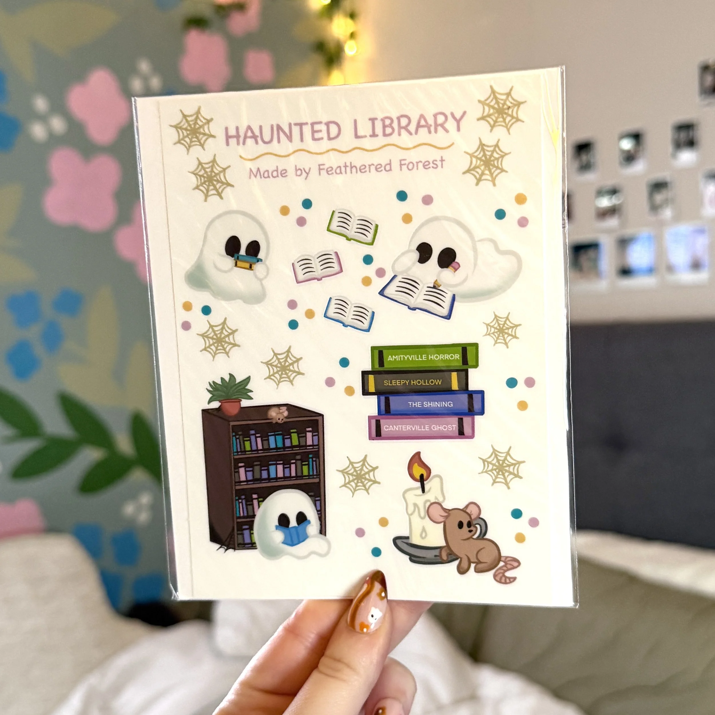 Haunted Library Sticker Sheet