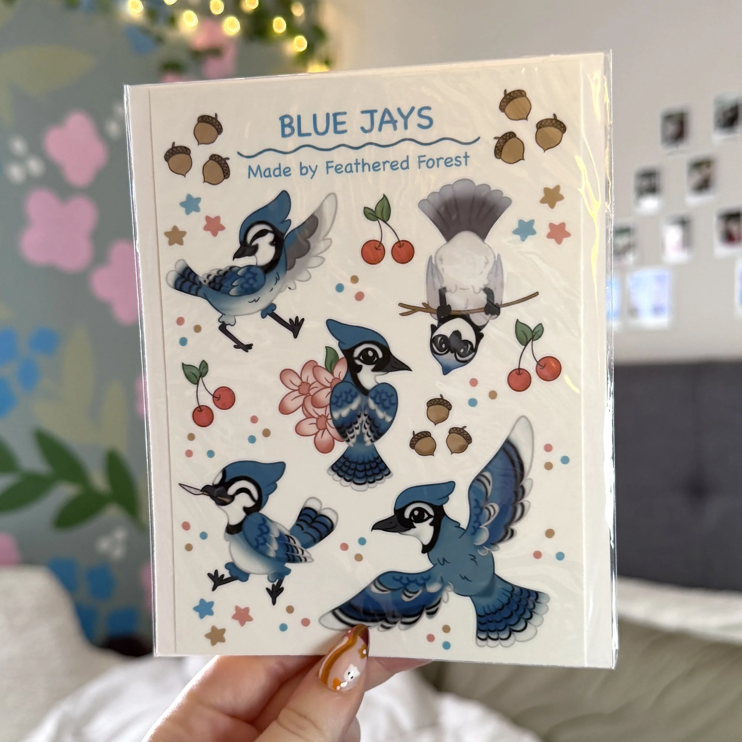Blue Jay Sticker Sheet
