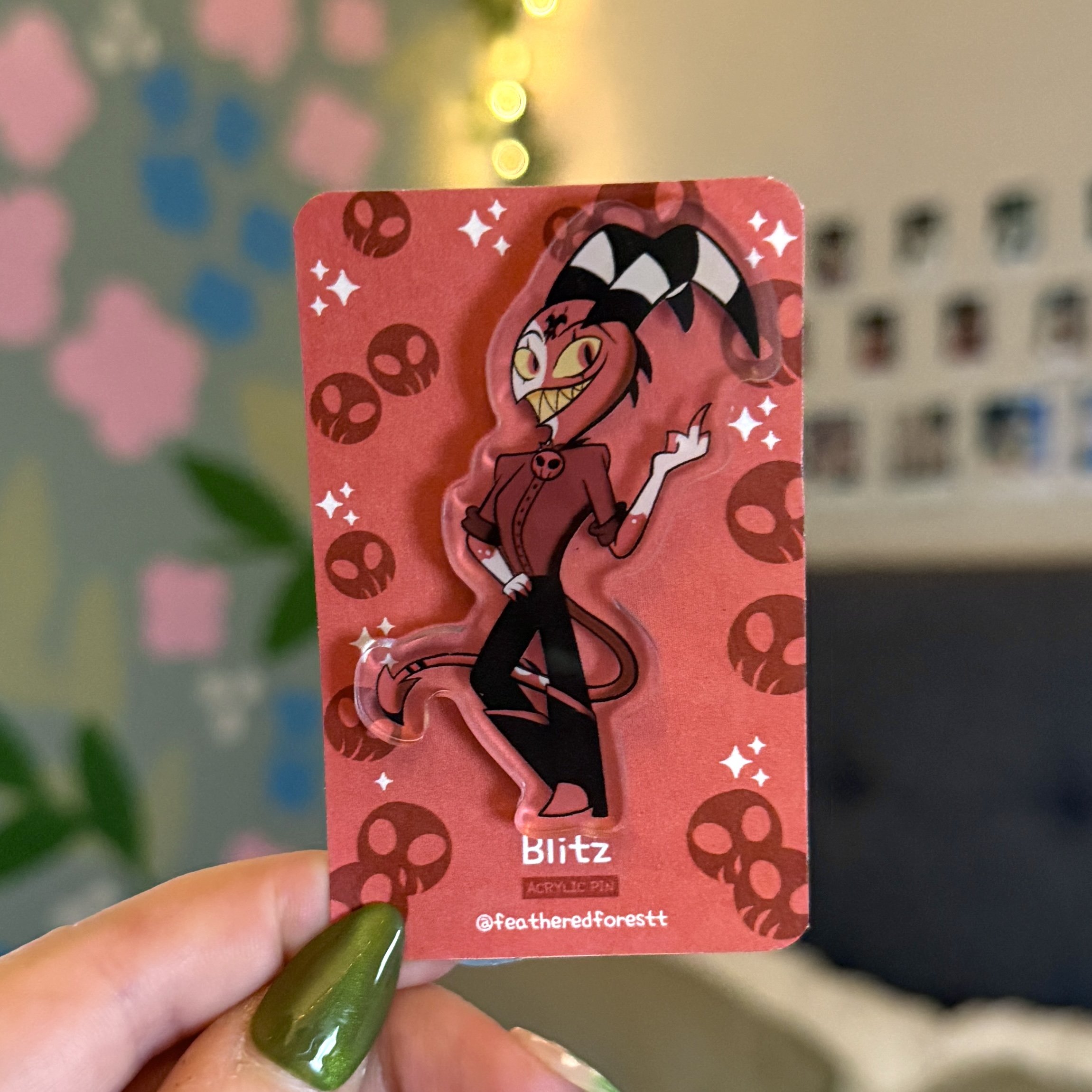 Blitz Acrylic Pin