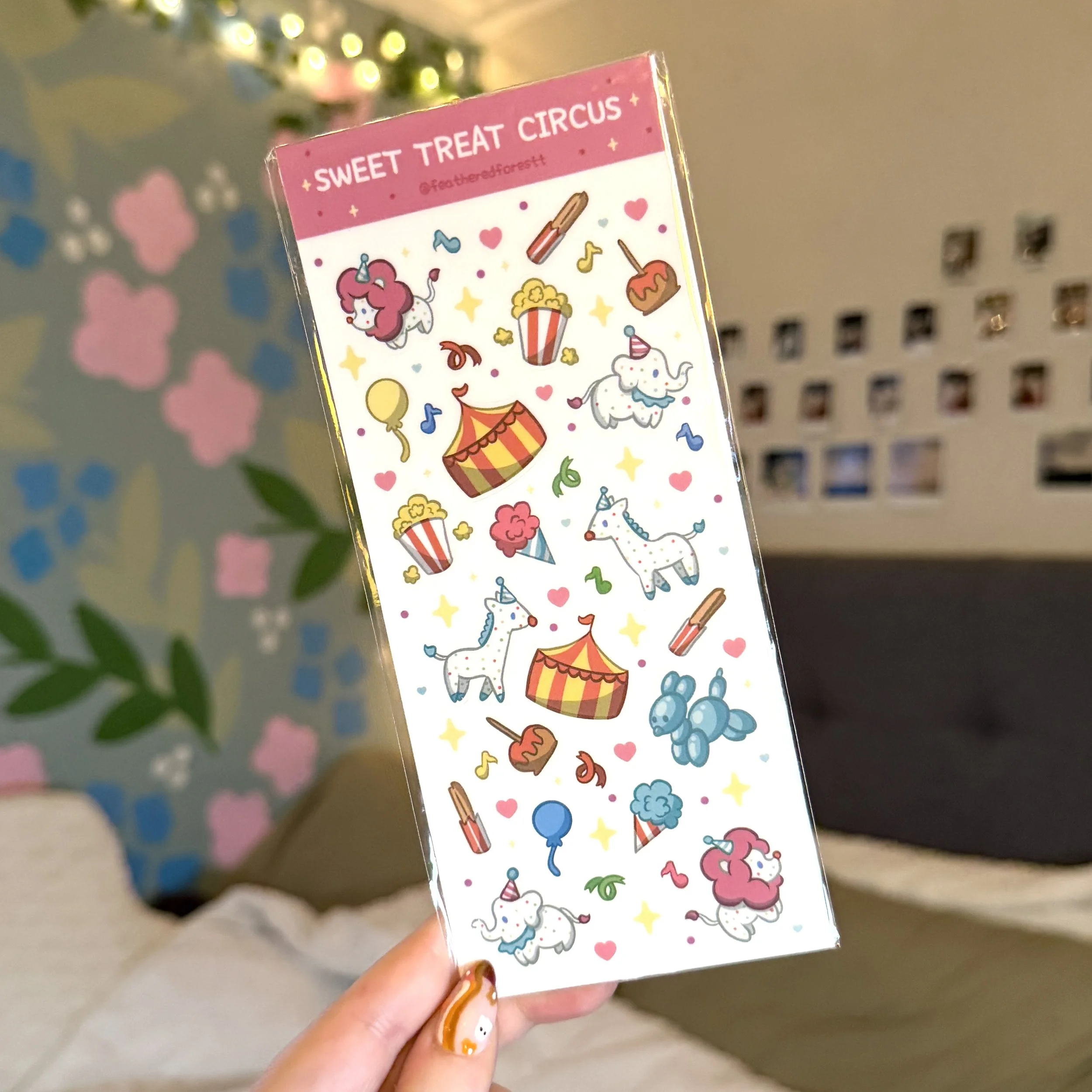 Sweet Treat Circus Sticker Sheet