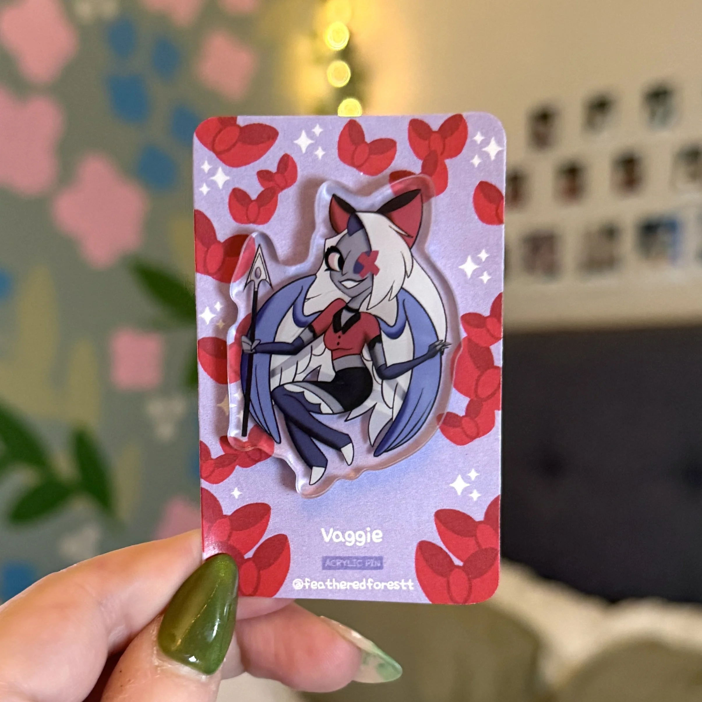 Vaggie Acrylic Pin
