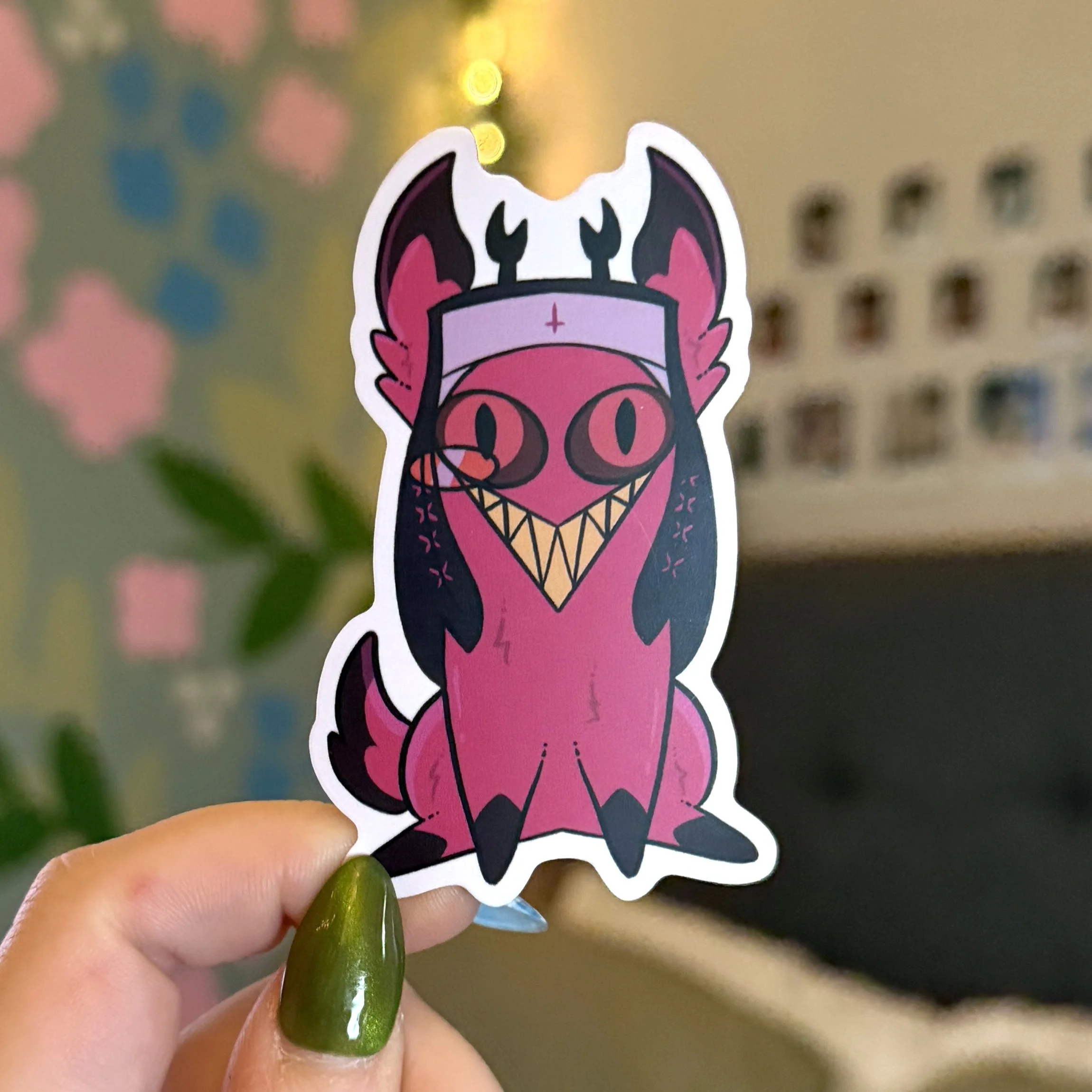 Cursed Alastor Cat Sticker