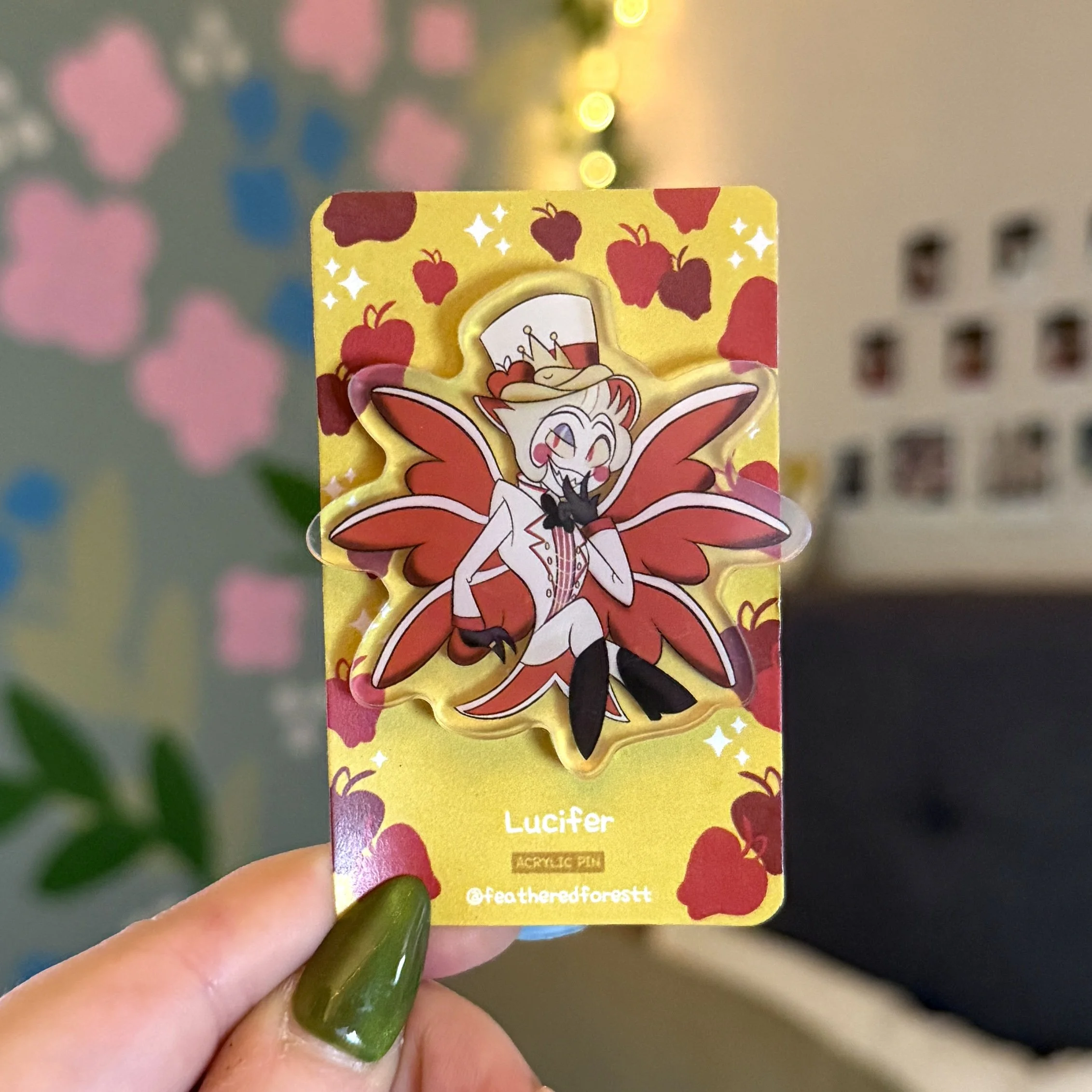 Lucifer Acrylic Pin