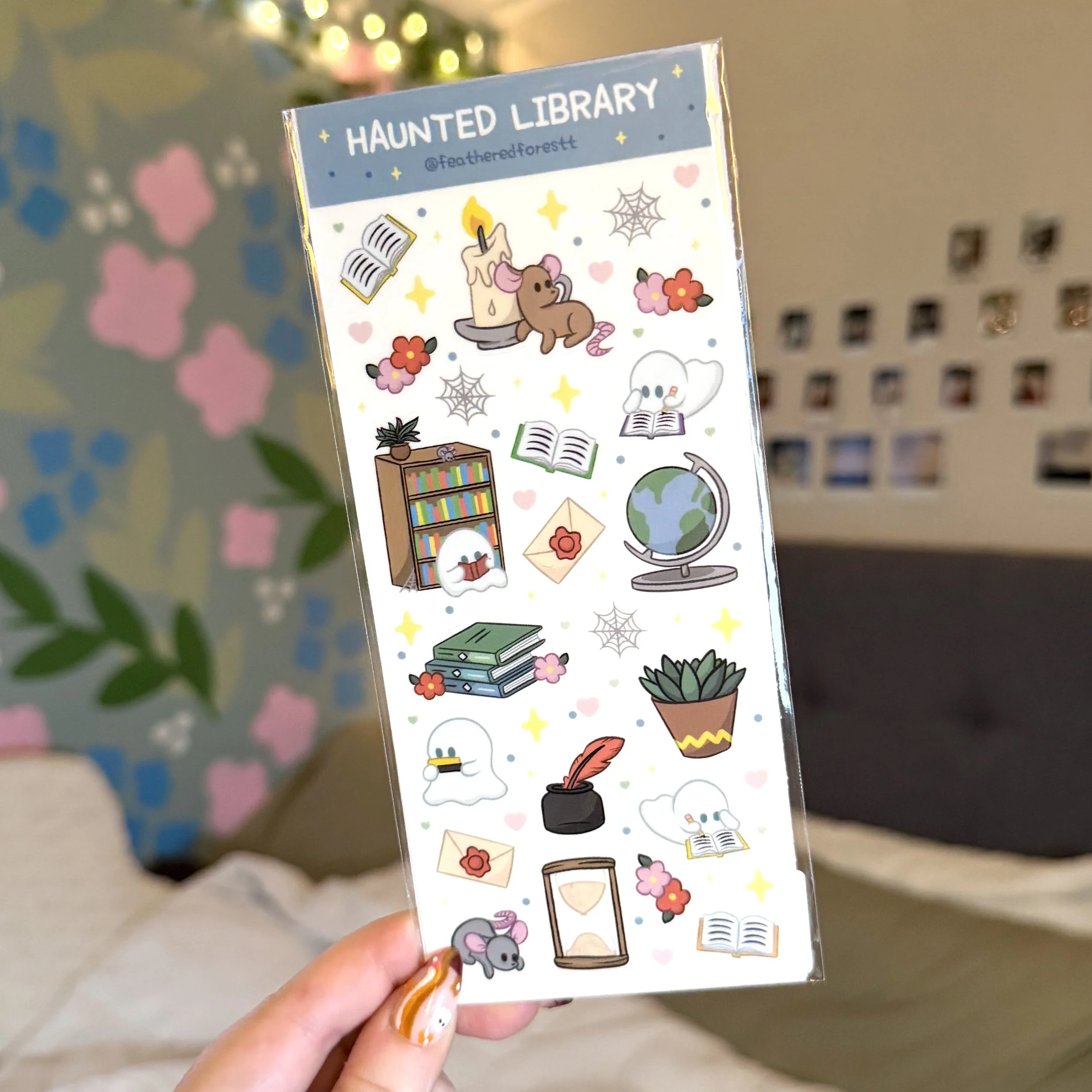 Haunted Library Sticker Sheet