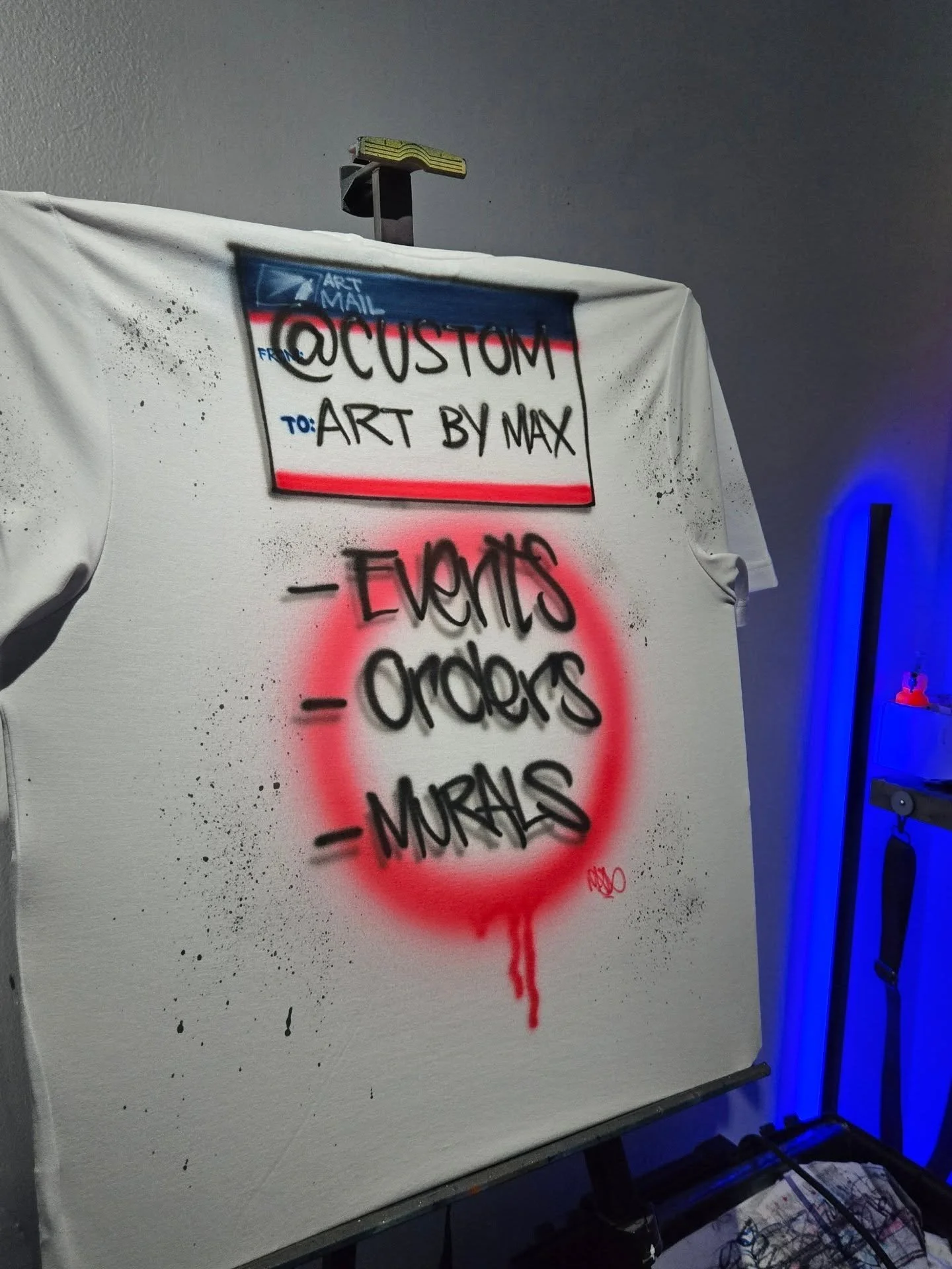 An airbrush art shirt for myself, NYC style 🗽