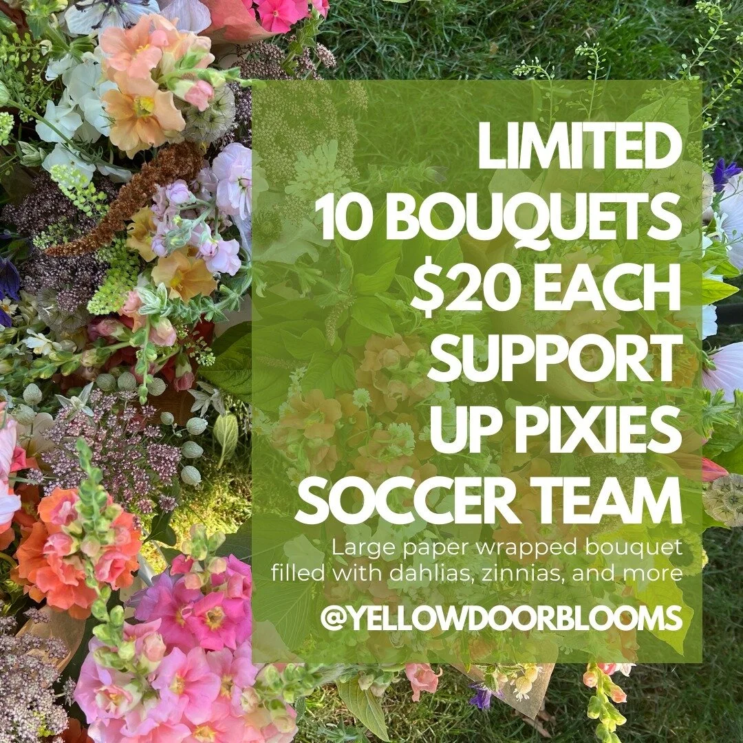 Help support the future of female athletes! 🌸🌼 Our fundraiser for UP Pixies Soccer Team is in full bloom, and we'd love your help. Buy some flowers today and support a great cause!

For years, I have watched my nieces compete on the soccer field. E