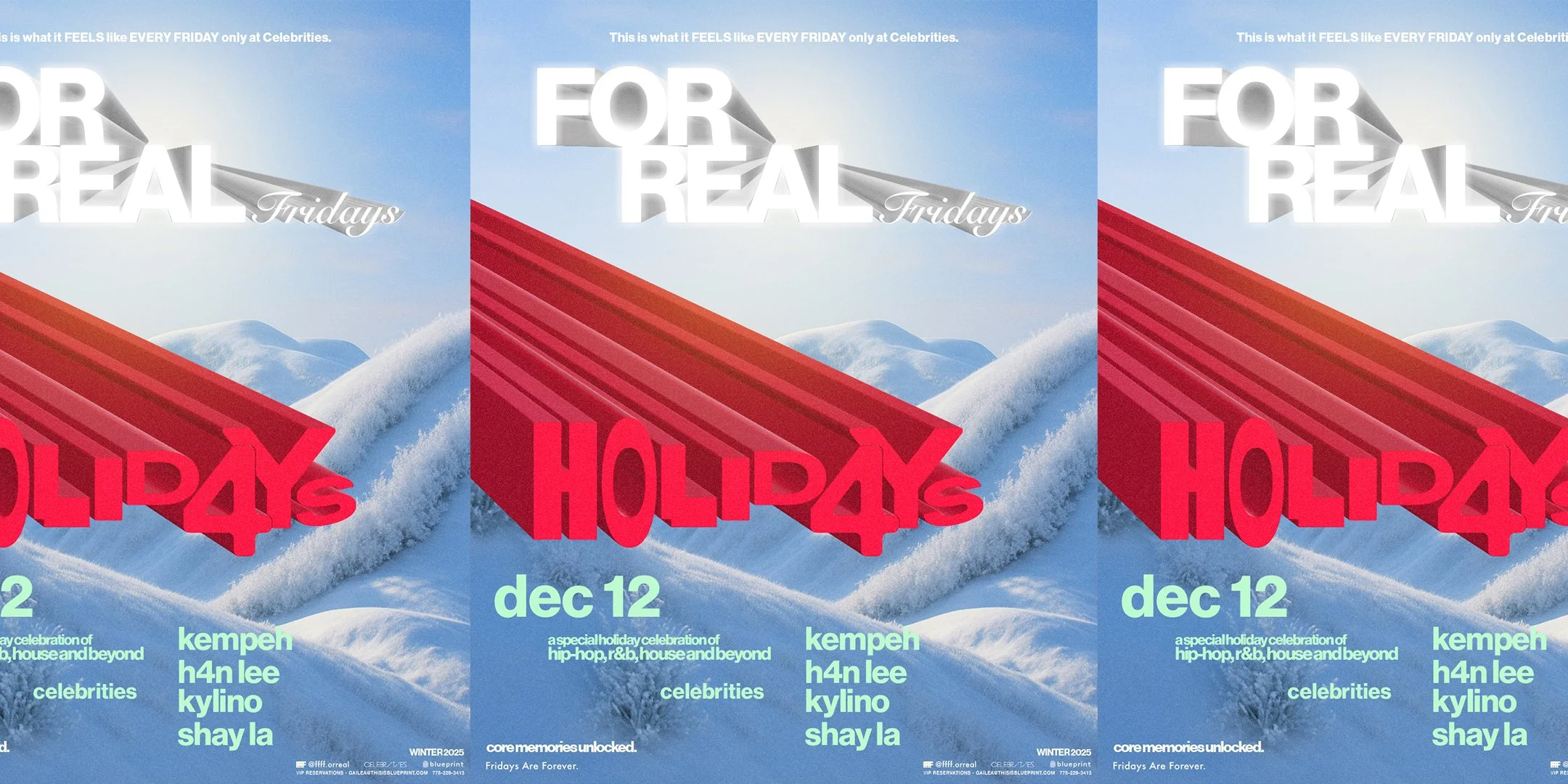 FOR REAL FRIDAYS pres - HOLID4YS