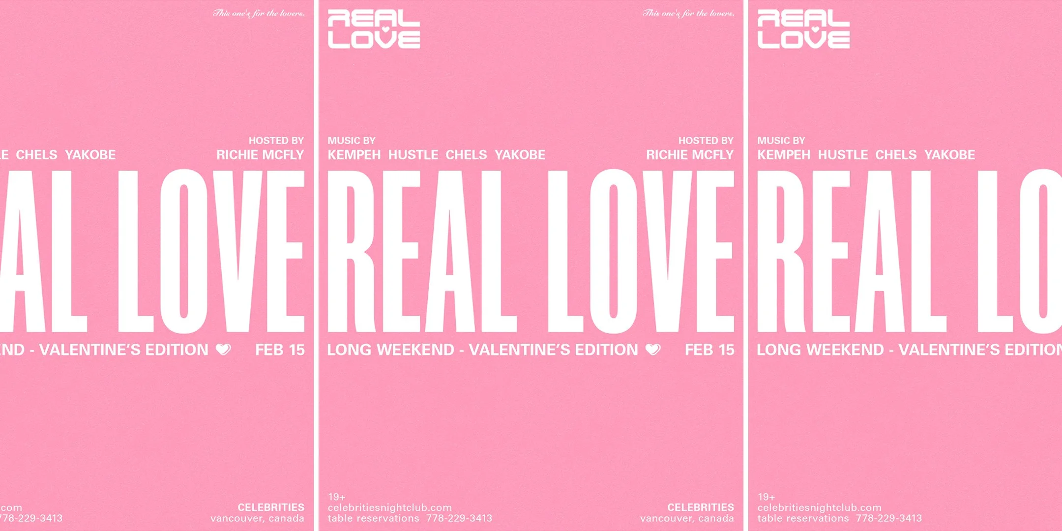 REAL LOVE LONG WEEKEND - VALENTINES EDITION