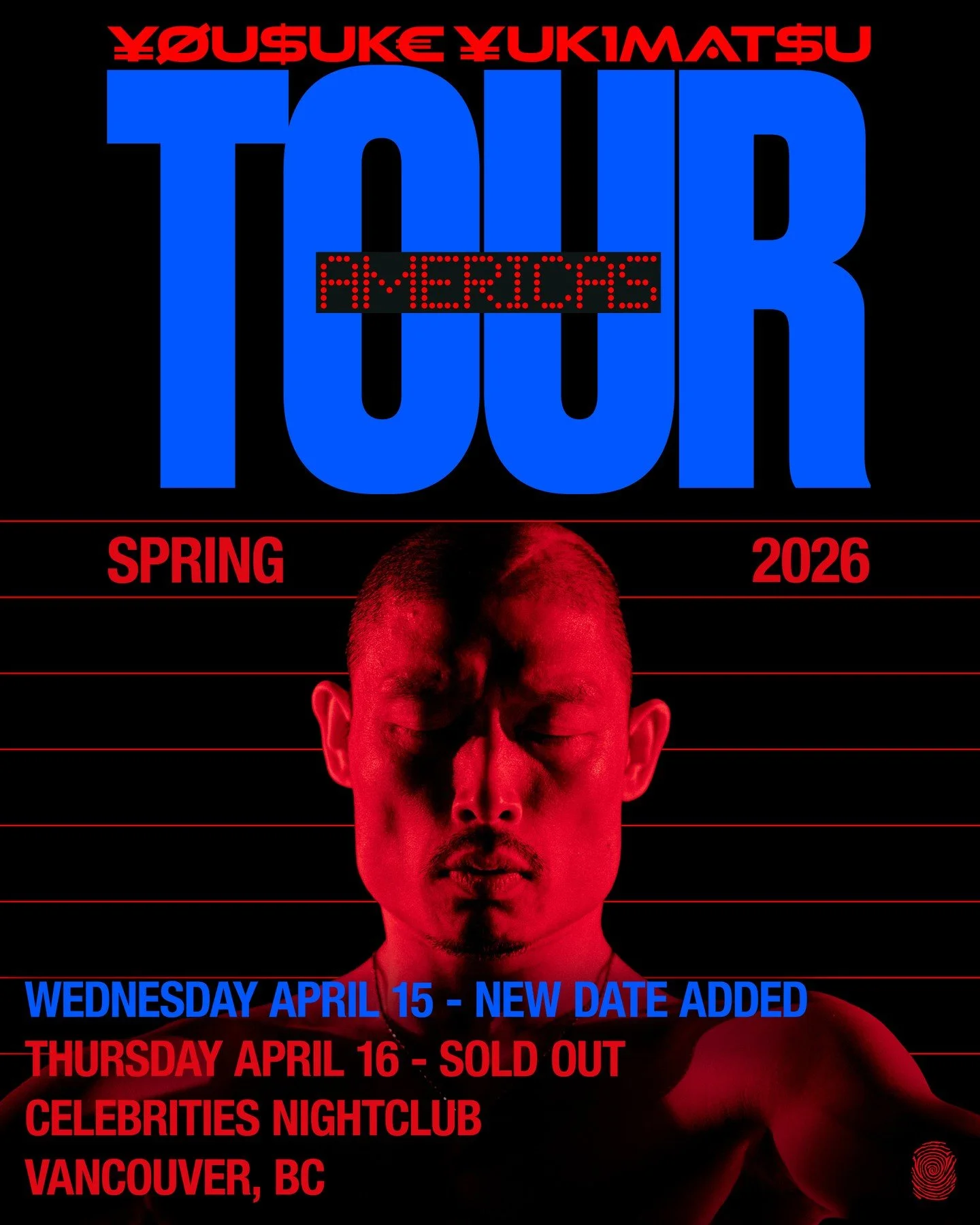 Due to overwhelming demand, a second @yousukeyukimatsu date at @celebrities_van has been added on April 15th. Tickets for April 16th are 𝗦𝗢𝗟𝗗 𝗢𝗨𝗧 🎟️ Tickets for April 15th go on sale tomorrow at 10am PT.