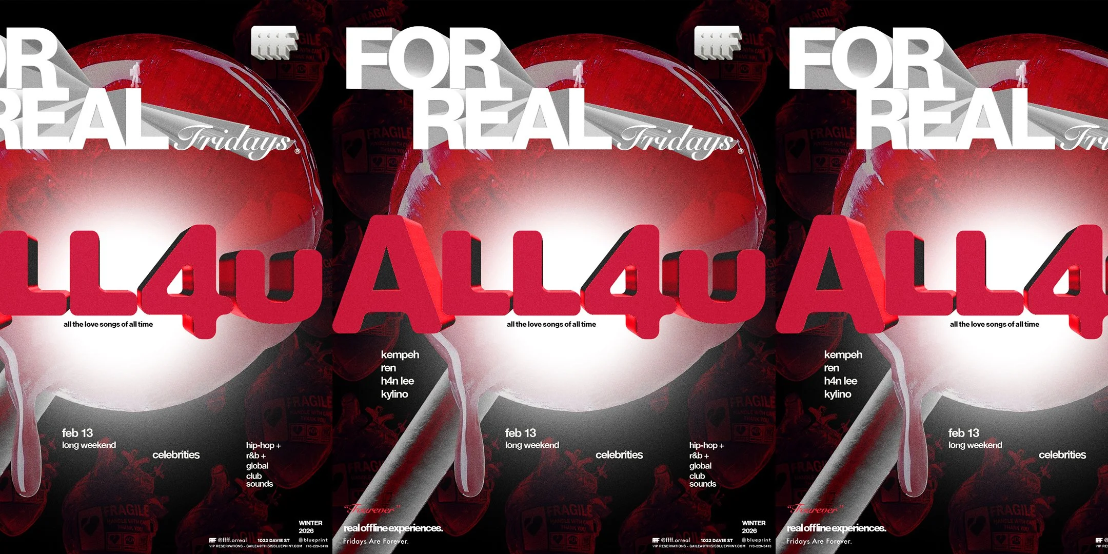 FOR REAL FRIDAYS pres - ALL 4 U