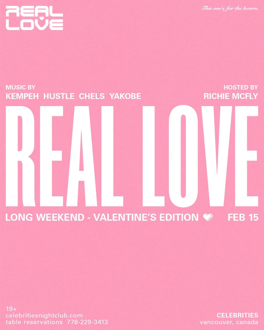 💘🌹REAL LOVE TONIGHT🌹💘⁠
⁠
All love. All night. We're searching for that @itsreallovevan⁠
⁠
Tonight we slow it down and turn the lights low for Real Love, a full R&amp;B ONLY soundtrack built for the lovers💋and supplied by local DJs ⬇️⁠
⁠
@kempeh⁠