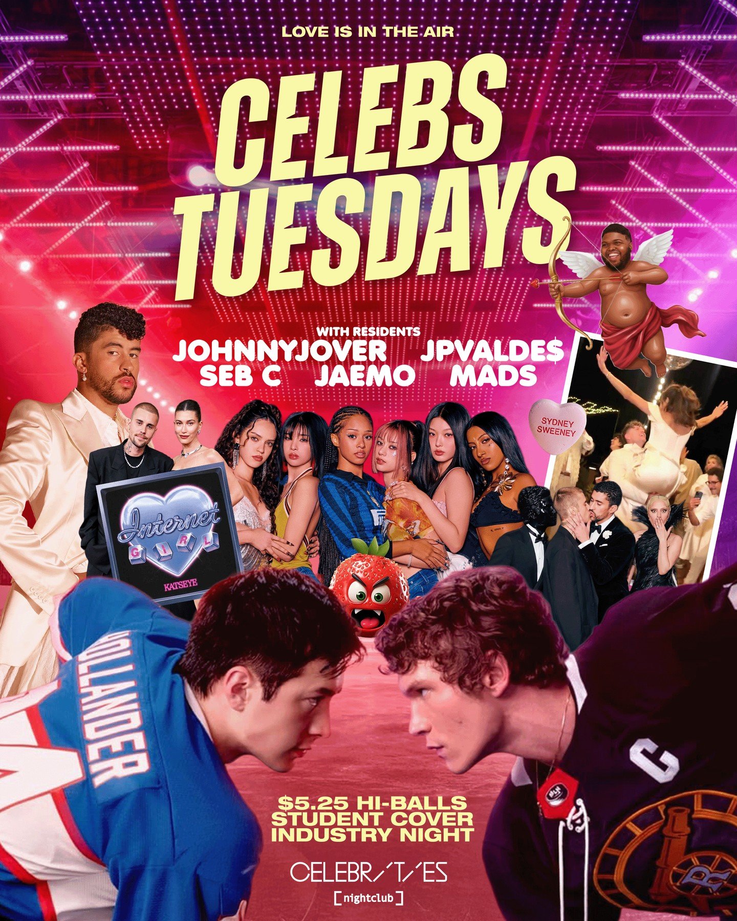 LONG - LONG WEEKEND ON A TUES📅⁠❤️&zwj;🩹⁠
⁠
Valentine&rsquo;s long weekend got messy?⁠
Perfect! We&rsquo;re running it back 🥵⁠
⁠
It&rsquo;s Celebs Tues, aka your excuse to keep the party going with the crew 💯 ⁠
No more roses, no pressure, just che