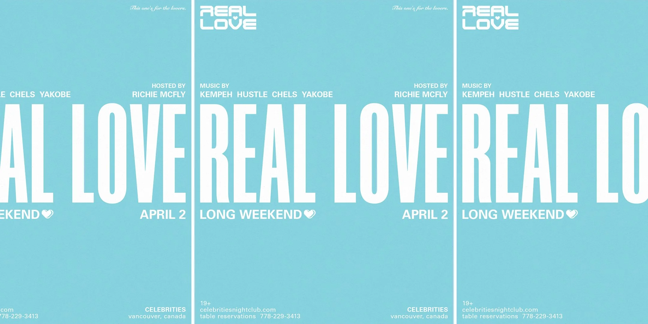 REAL LOVE LONG WEEKEND 