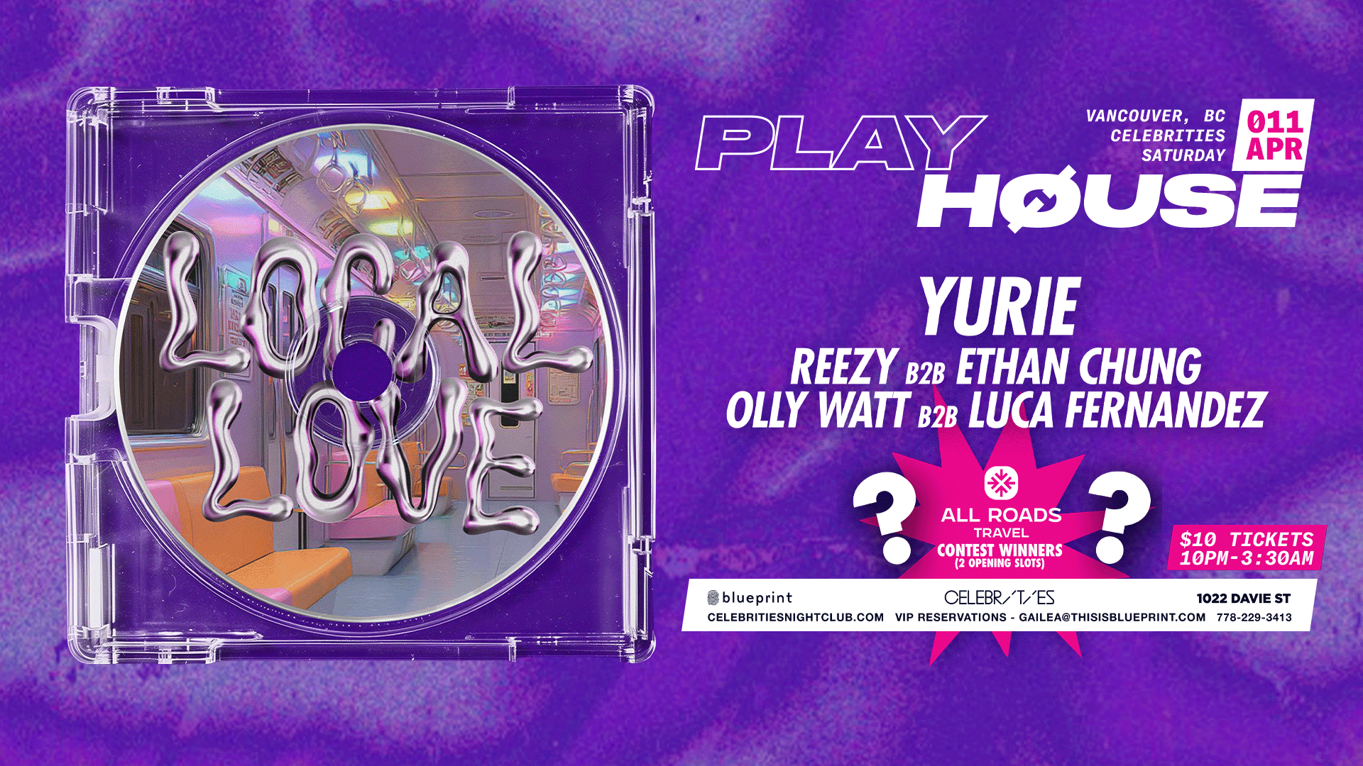 Playhouse pres. LOCAL LOVE X ALL ROADS 2.0