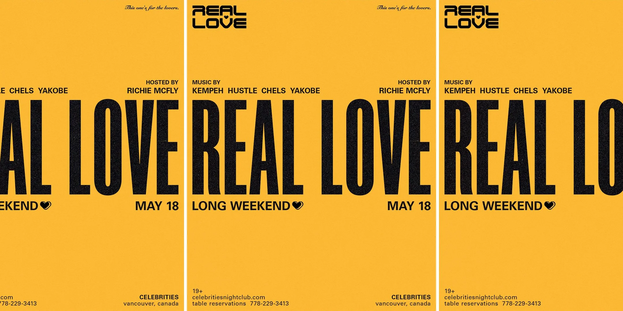 REAL LOVE LONG WEEKEND 