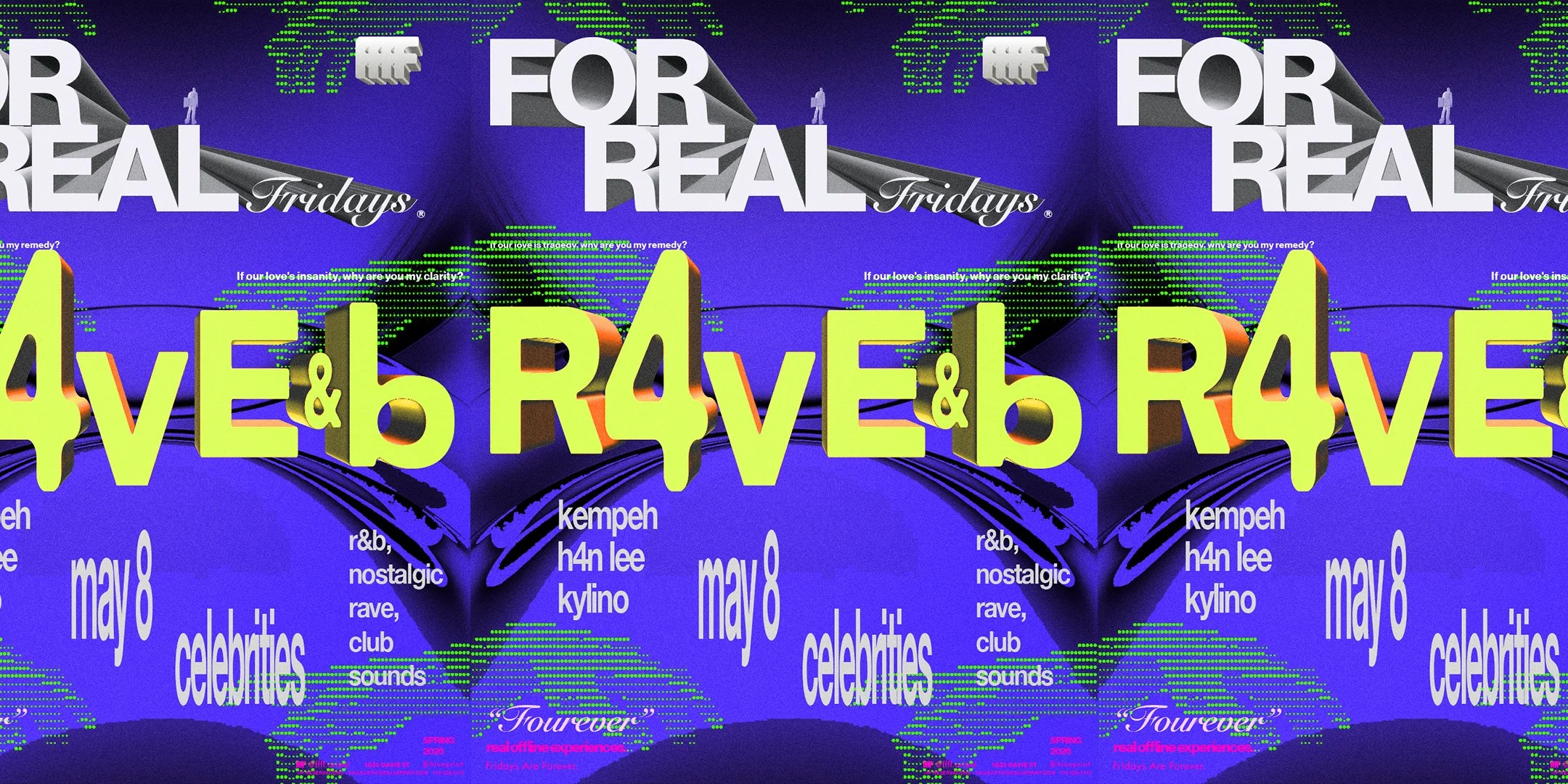 FOR REAL FRIDAYS pres - R4VE&amp;B