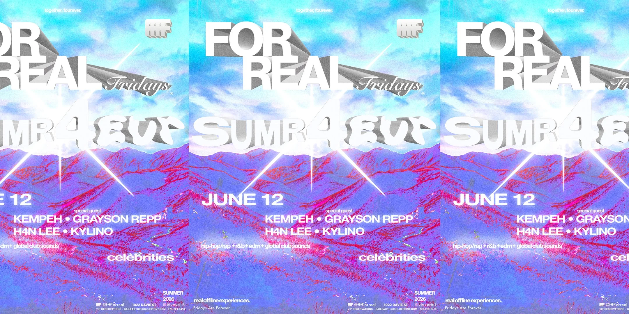 FOR REAL FRIDAYS pres - SUMR 4EVR 