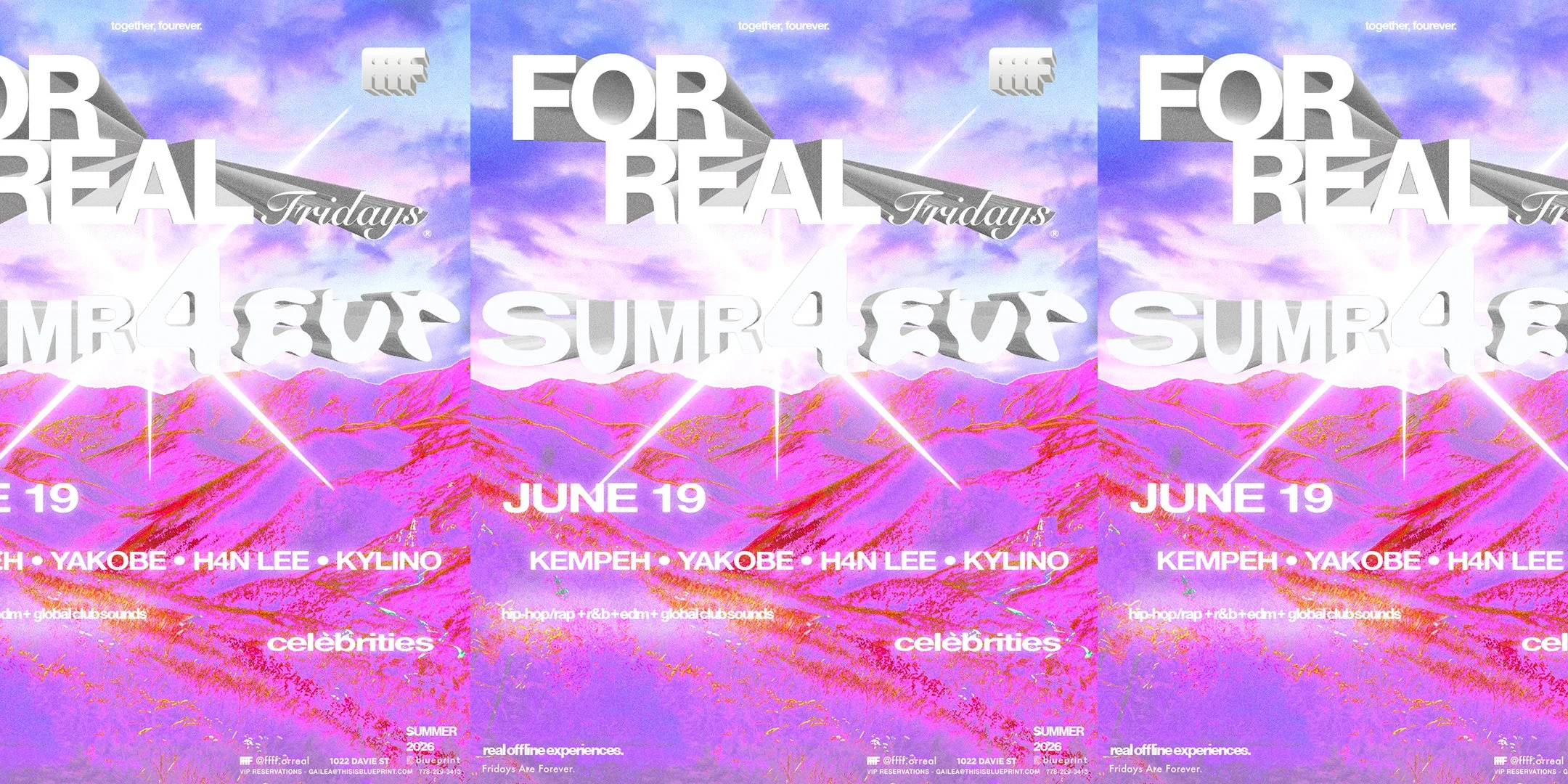 FOR REAL FRIDAYS pres - SUMR 4EVR 