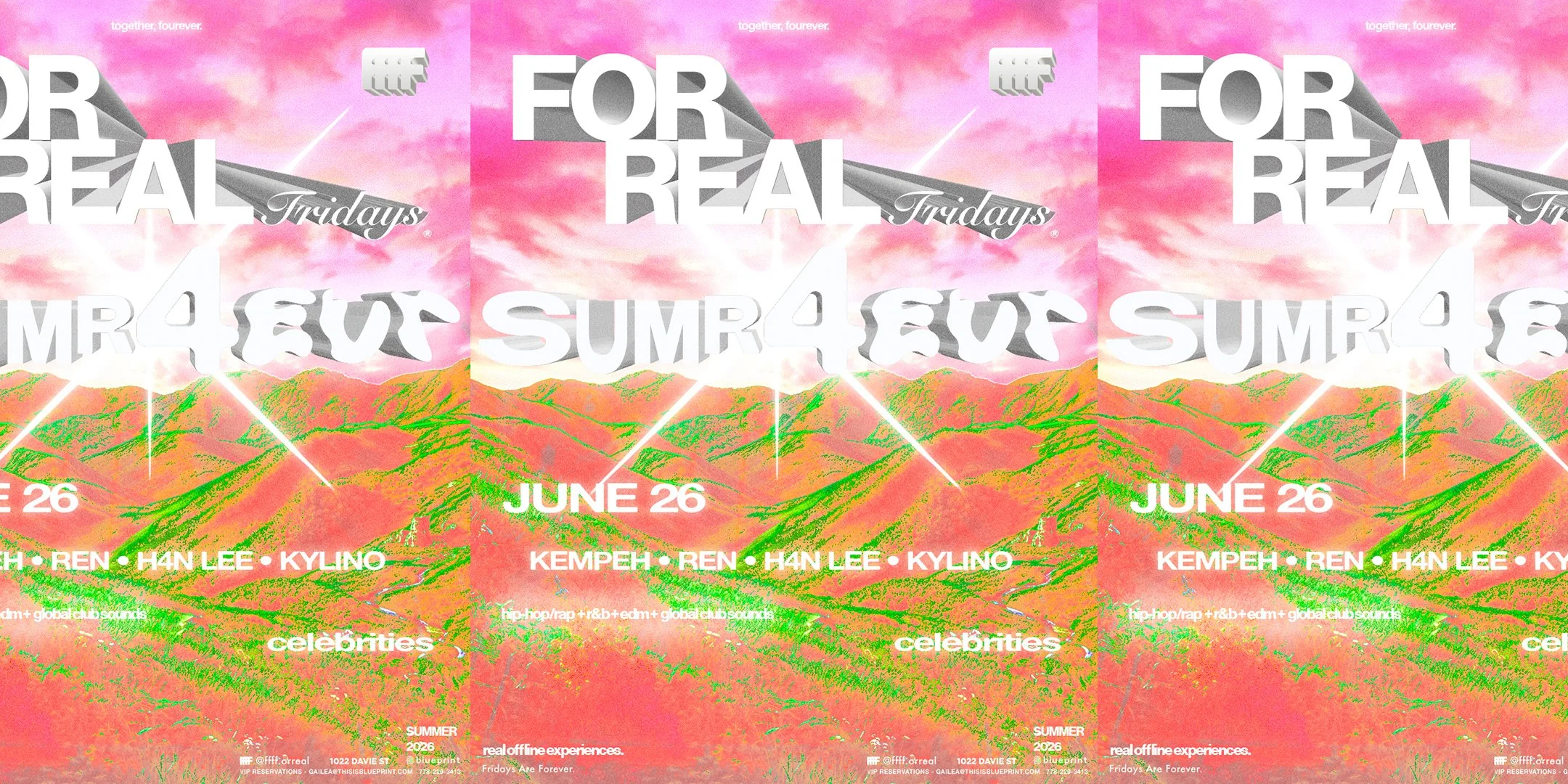 FOR REAL FRIDAYS pres - SUMR 4EVR 