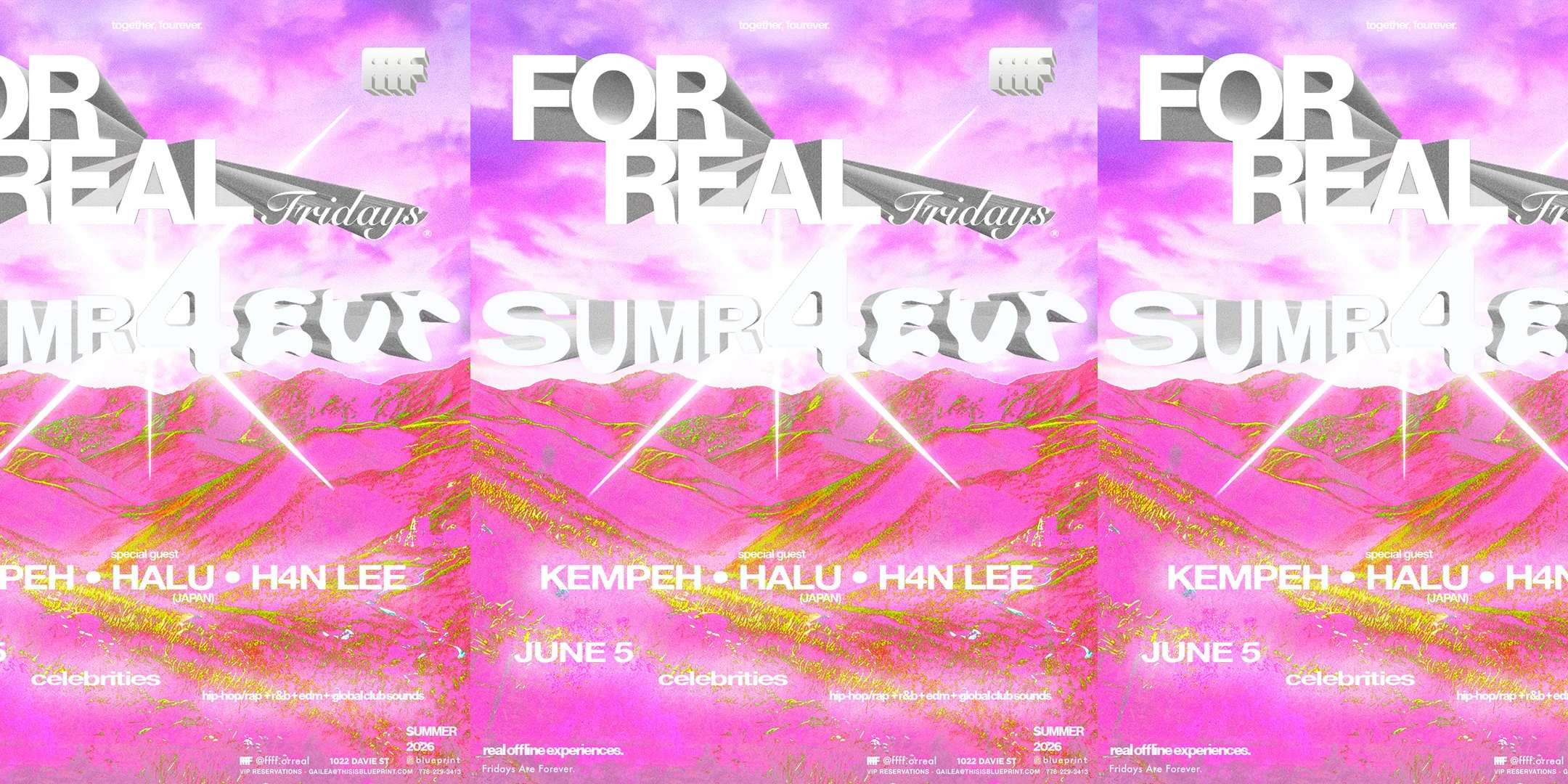 FOR REAL FRIDAYS pres - SUMR 4EVR