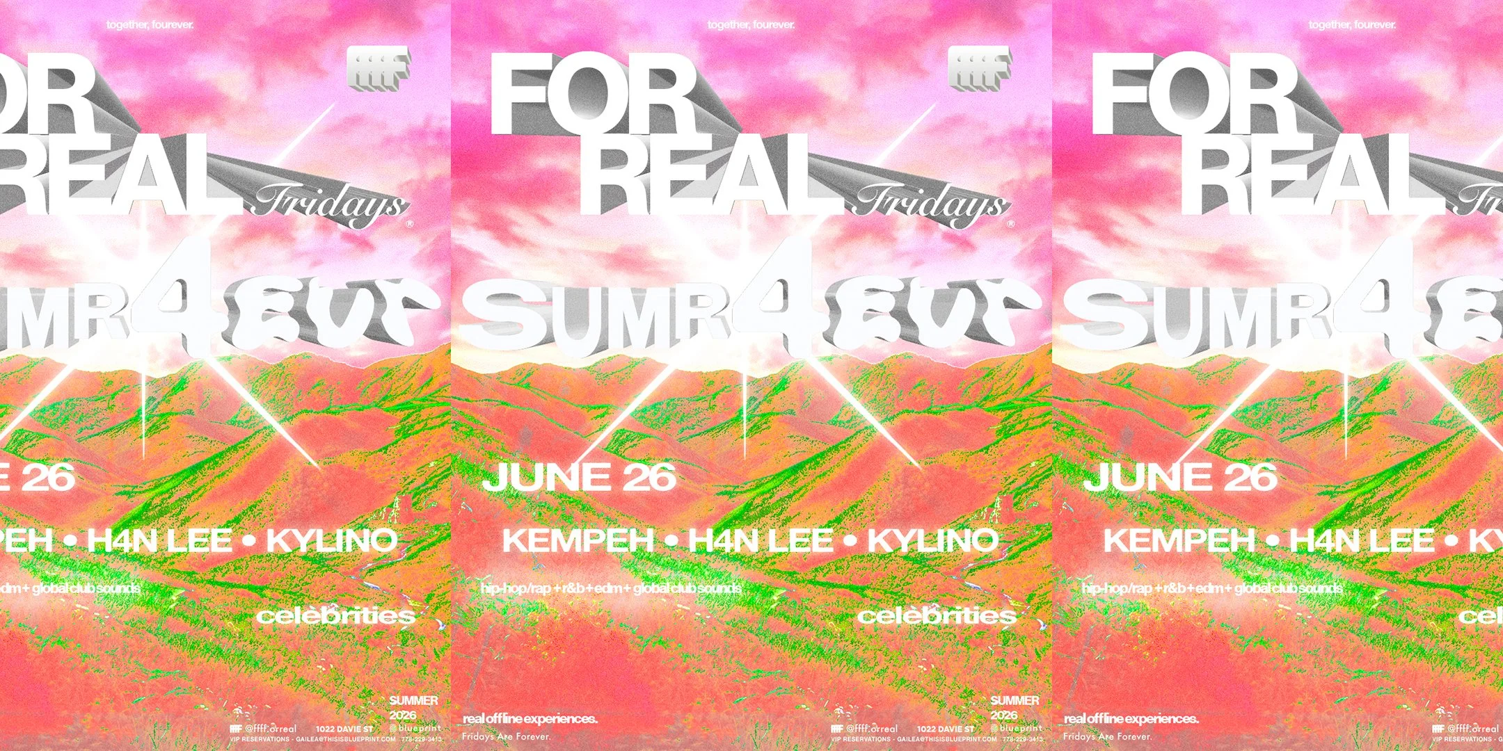 FOR REAL FRIDAYS pres - SUMR 4EVR 