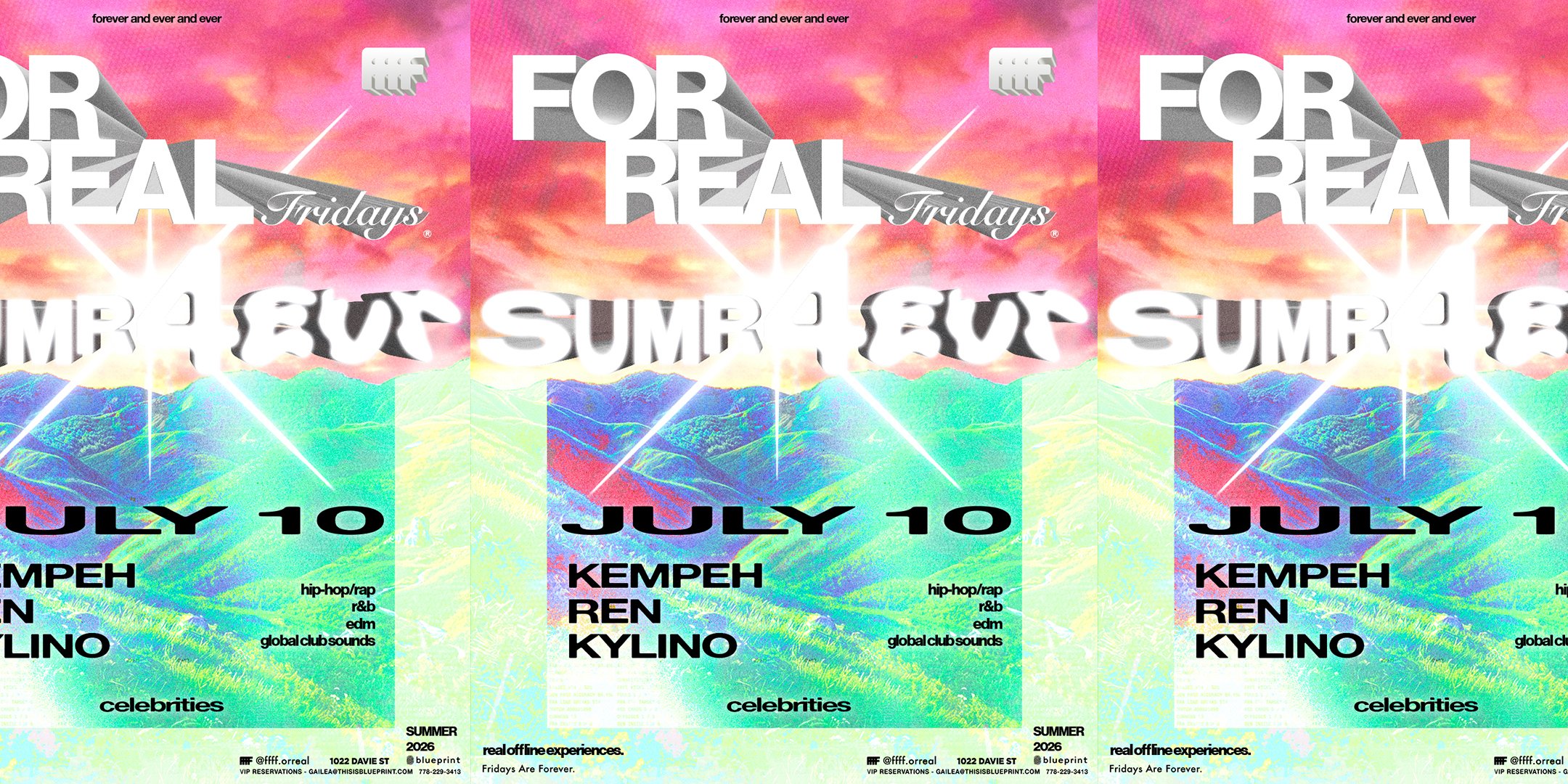 FOR REAL FRIDAYS pres - SUMR 4EVR 