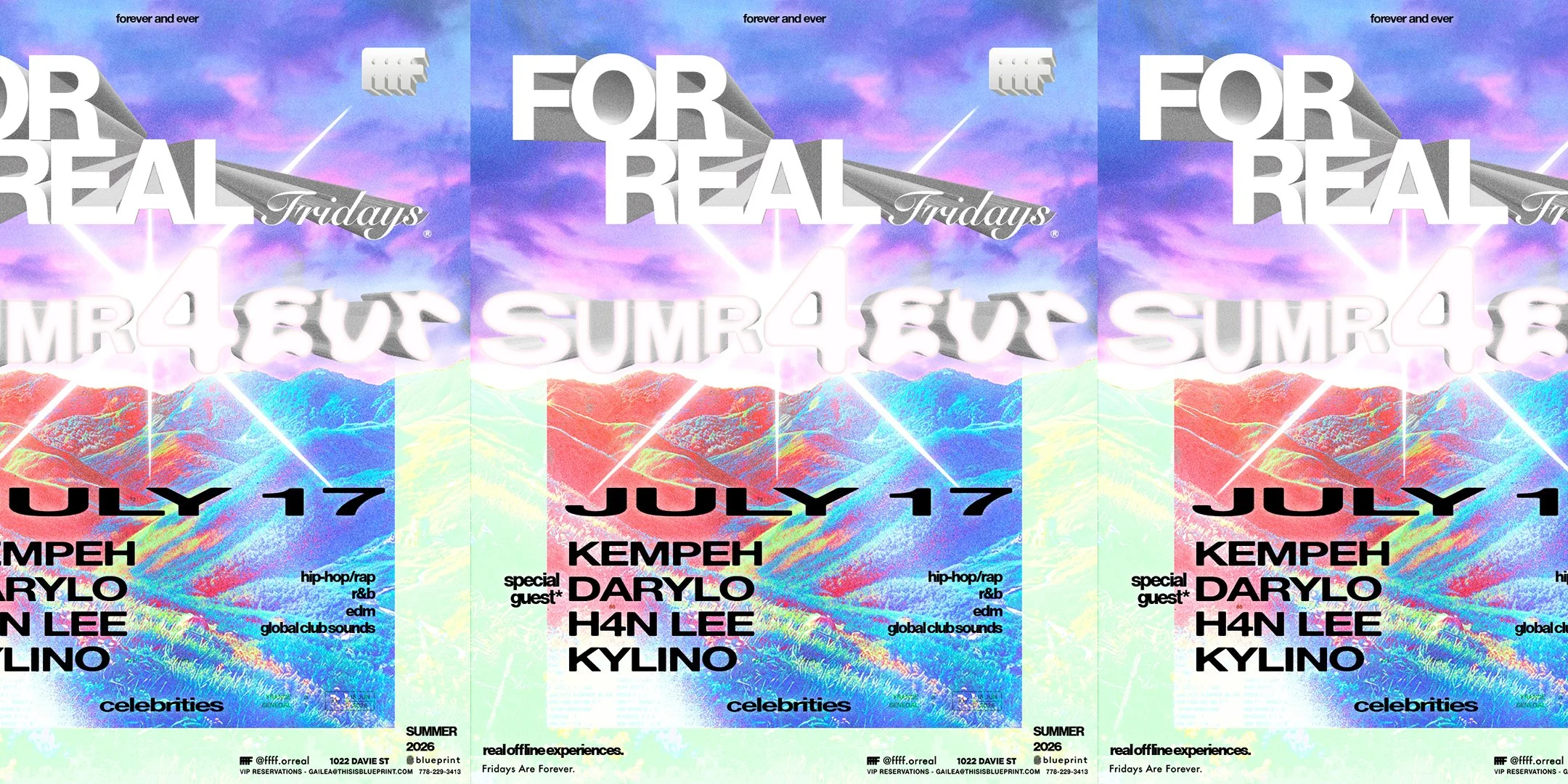 FOR REAL FRIDAYS pres - SUMR 4EVR ft. SPECIAL GUEST DARYLO