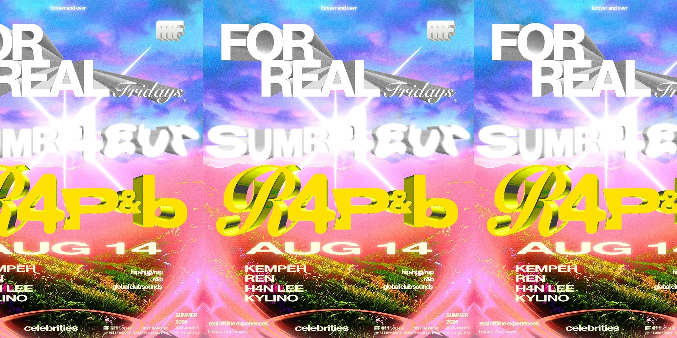 FOR REAL FRIDAYS pres - SUMR 4EVR - R4P&amp;b